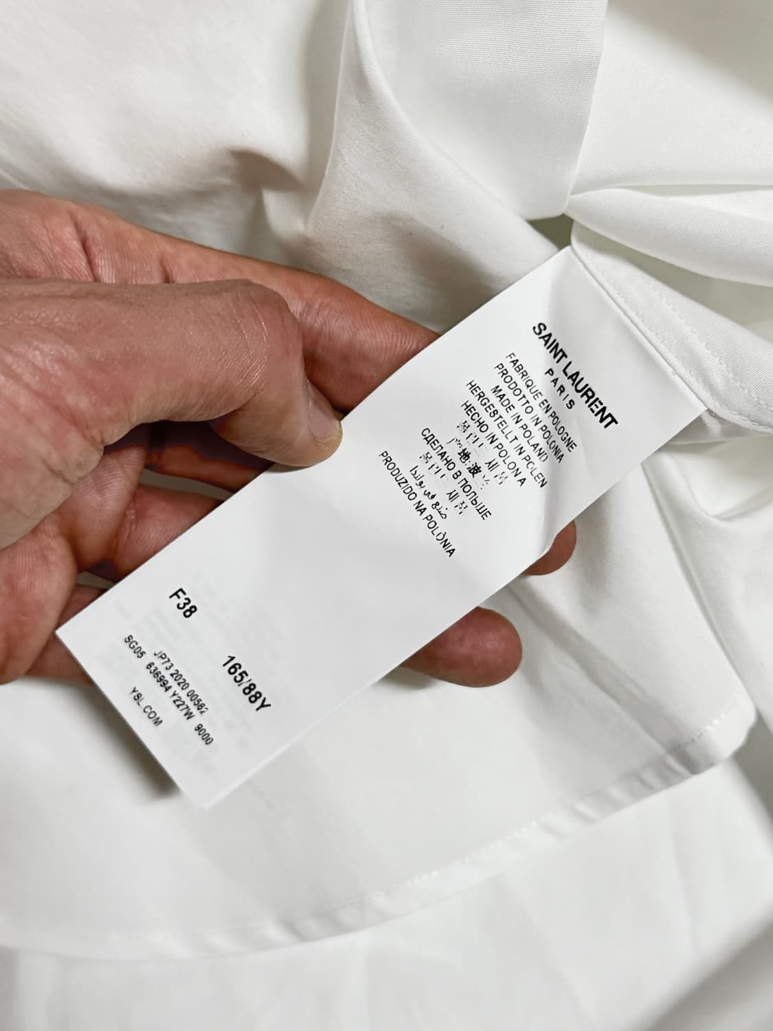 Saint Laurent 자개단추 유니폼 셔츠 상품이미지5