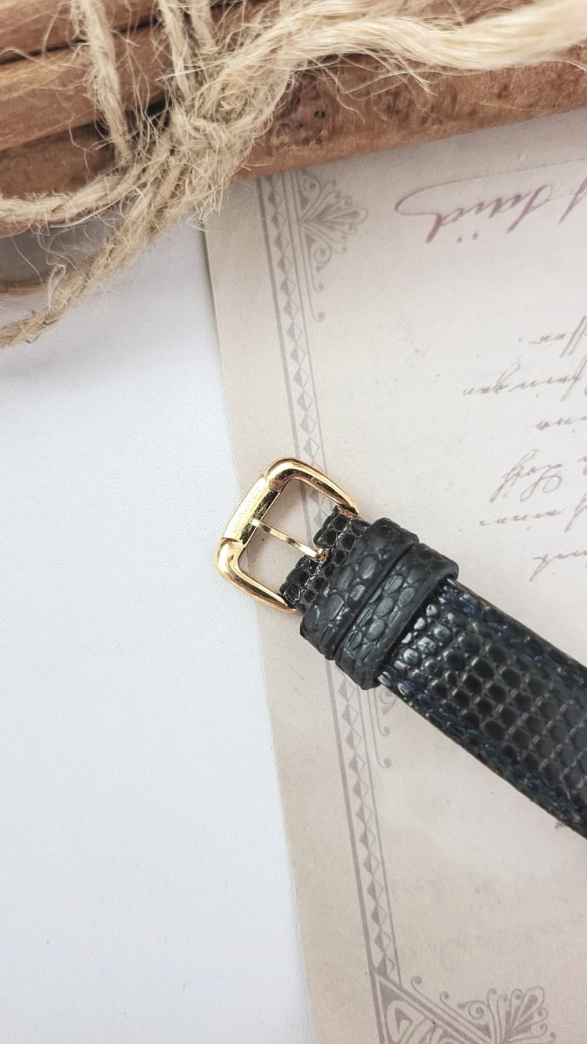 정품 쇼메 아르데코 스퀘어 쿼츠 시계 [정품 가죽줄,버클 2개 포함] 상품이미지8