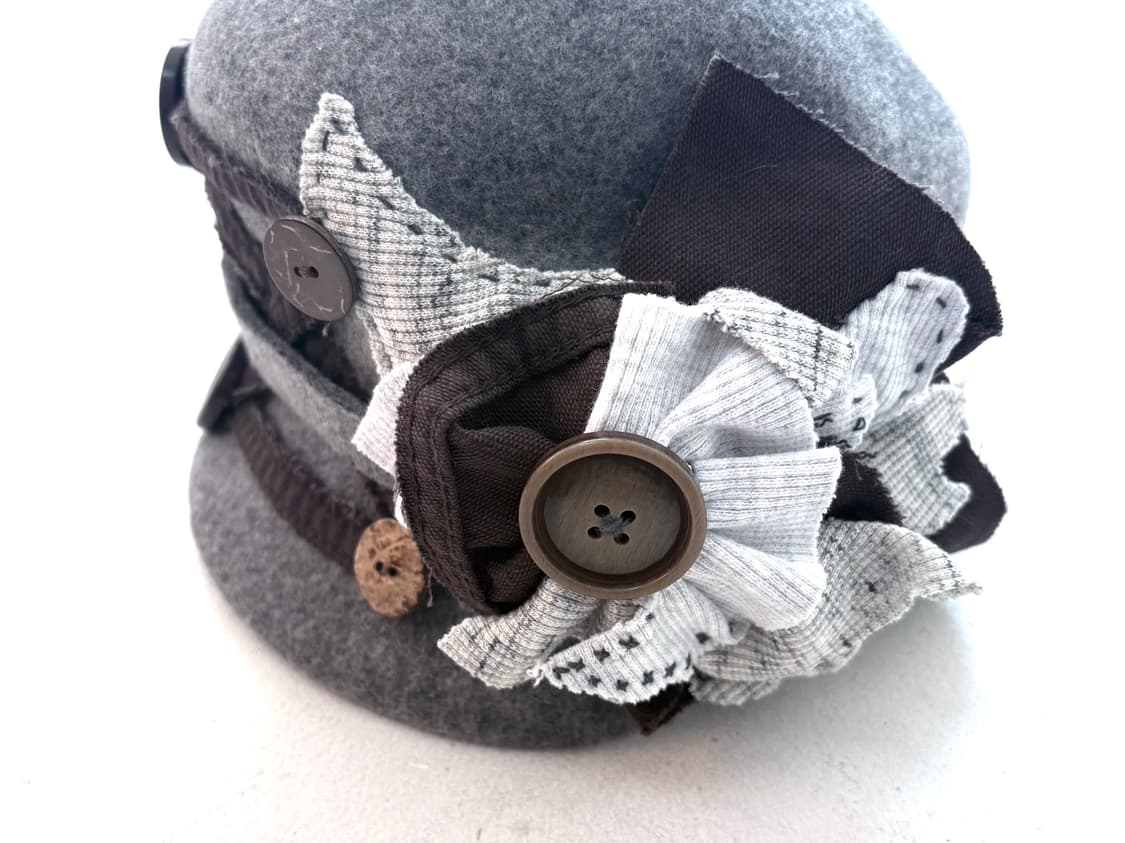 Antique patch flower napoleon riding cap 상품이미지5