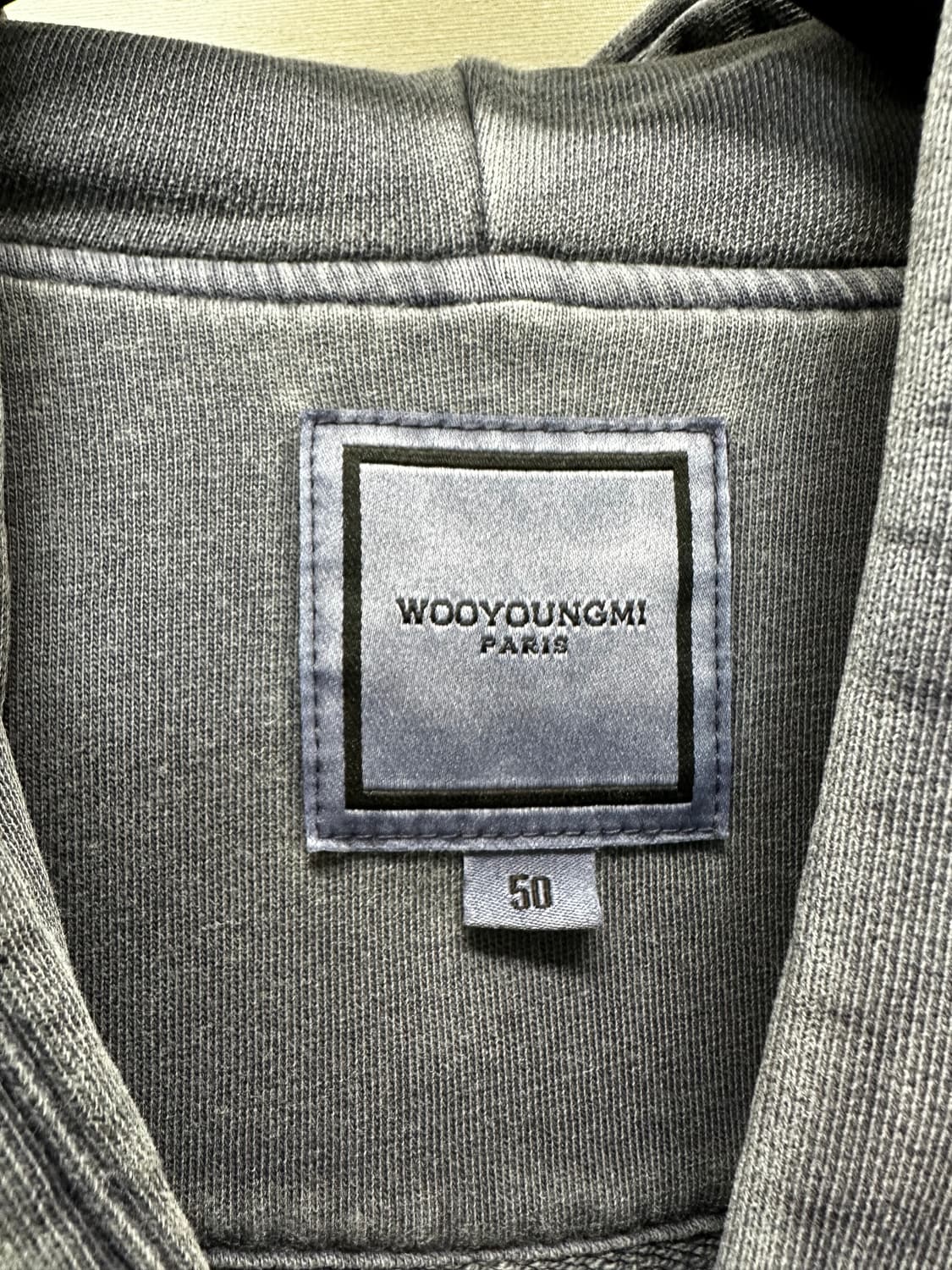 우영미 페인티드 로고 다잉 후드 집업 (110)  상품이미지5