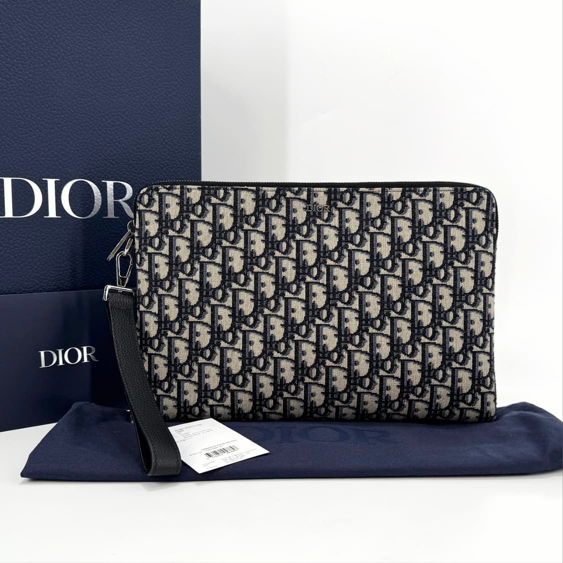 디올 오블리크 자카드 스트랩 클러치백 (2OBCA251YSE) 상품이미지2