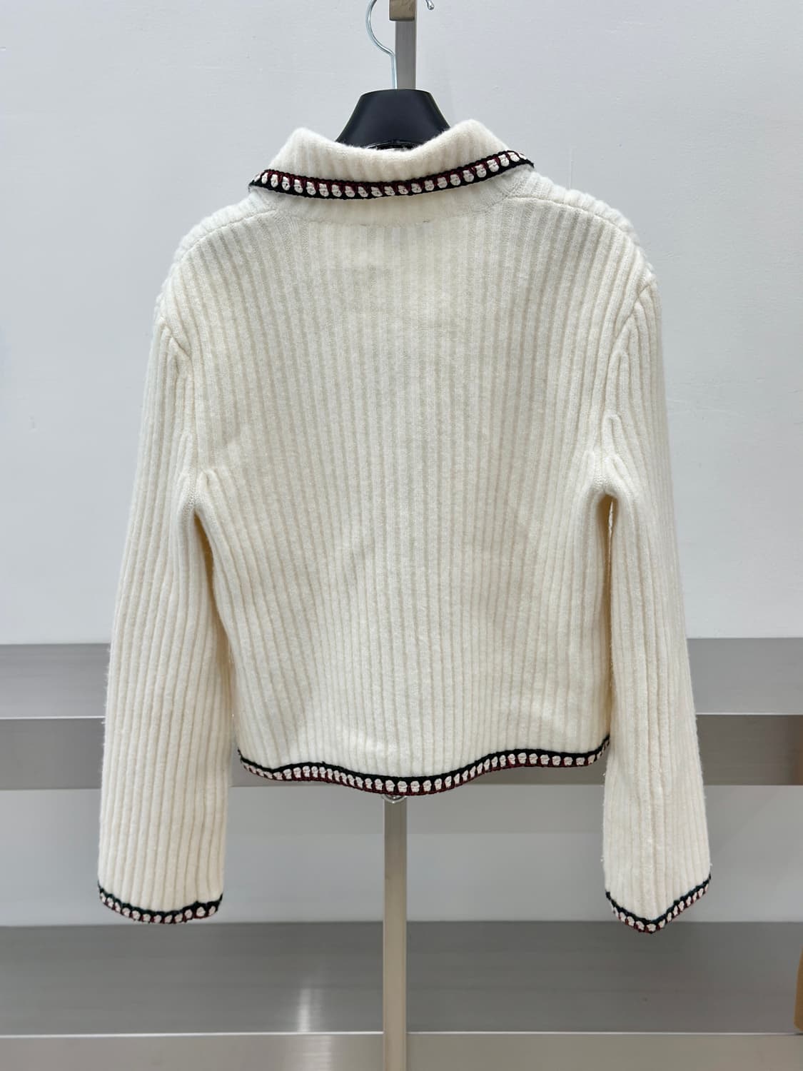 마쥬 콘트라스트 골지 니트 가디건 상품이미지7