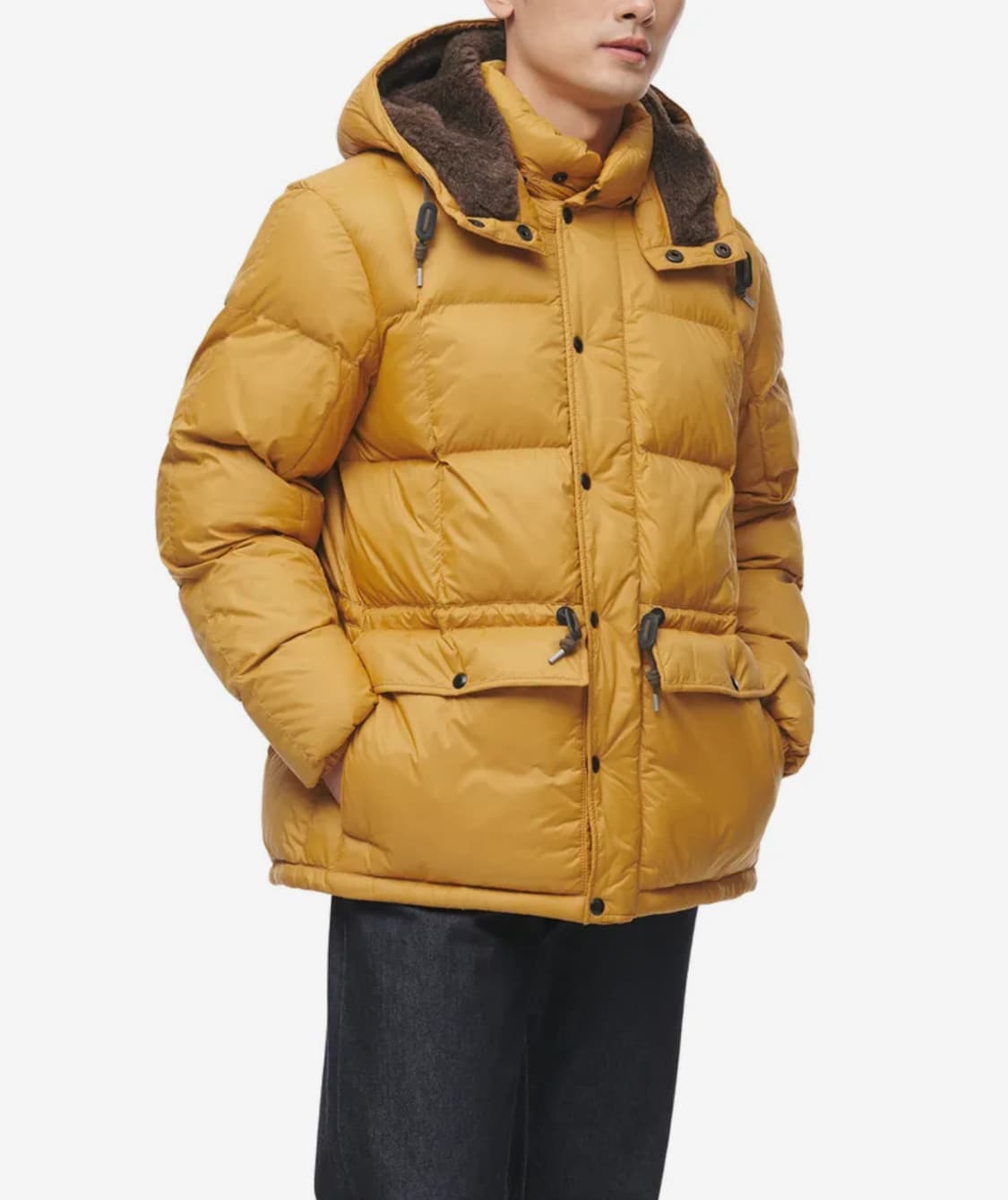 Rrl 더블알엘 퀼트 후드 패딩 옐로우 XL 상품이미지1