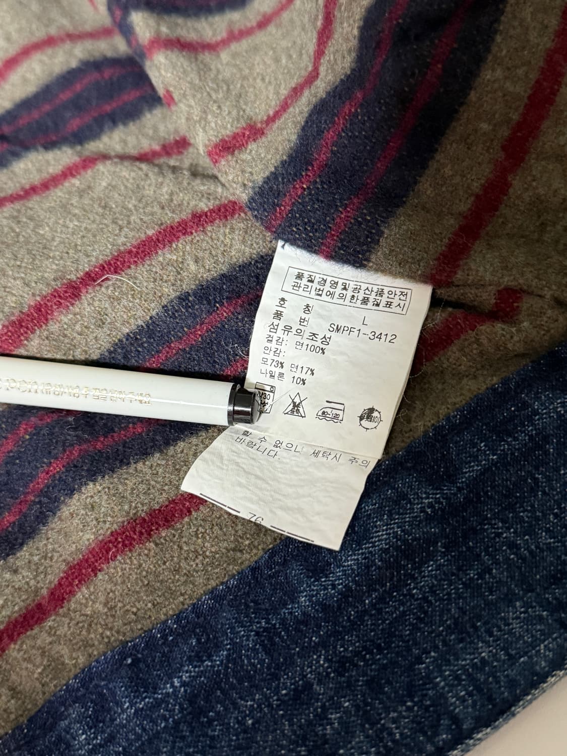 폴로 랄프로렌 40‘s 루즈핏 페인팅 코듀로이 데님 자켓  상품이미지10