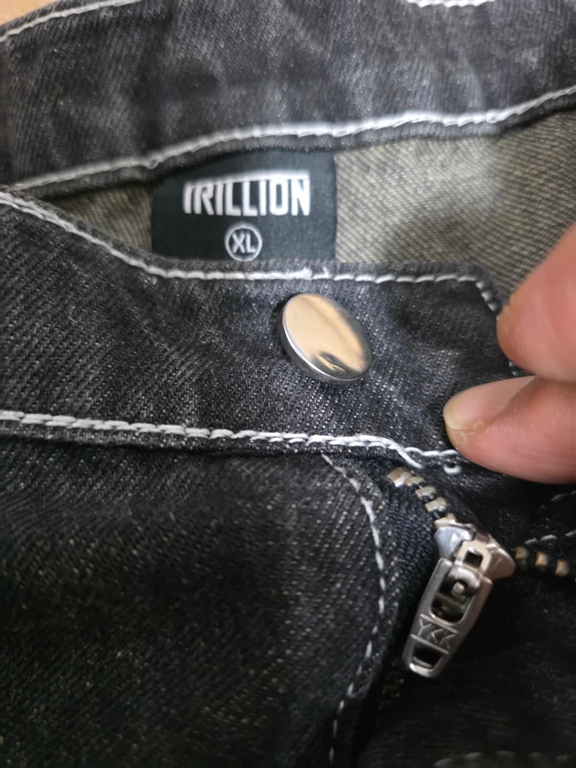 트릴리온 프론트 워싱 와이드 데님 팬츠 33 상품이미지3