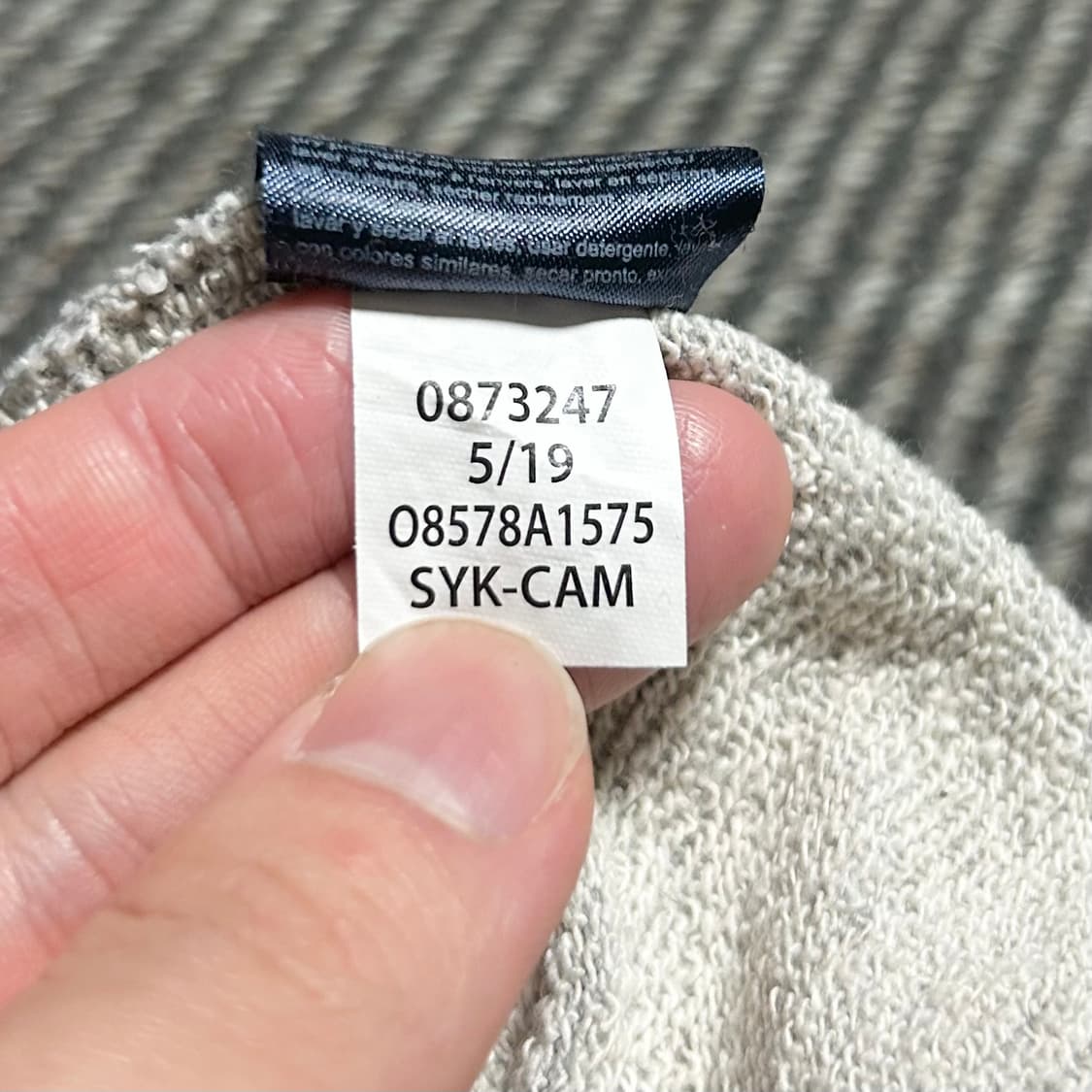 [S] Tommy 타미힐피거 베이직 그레이 라운드 맨투맨 상품이미지5