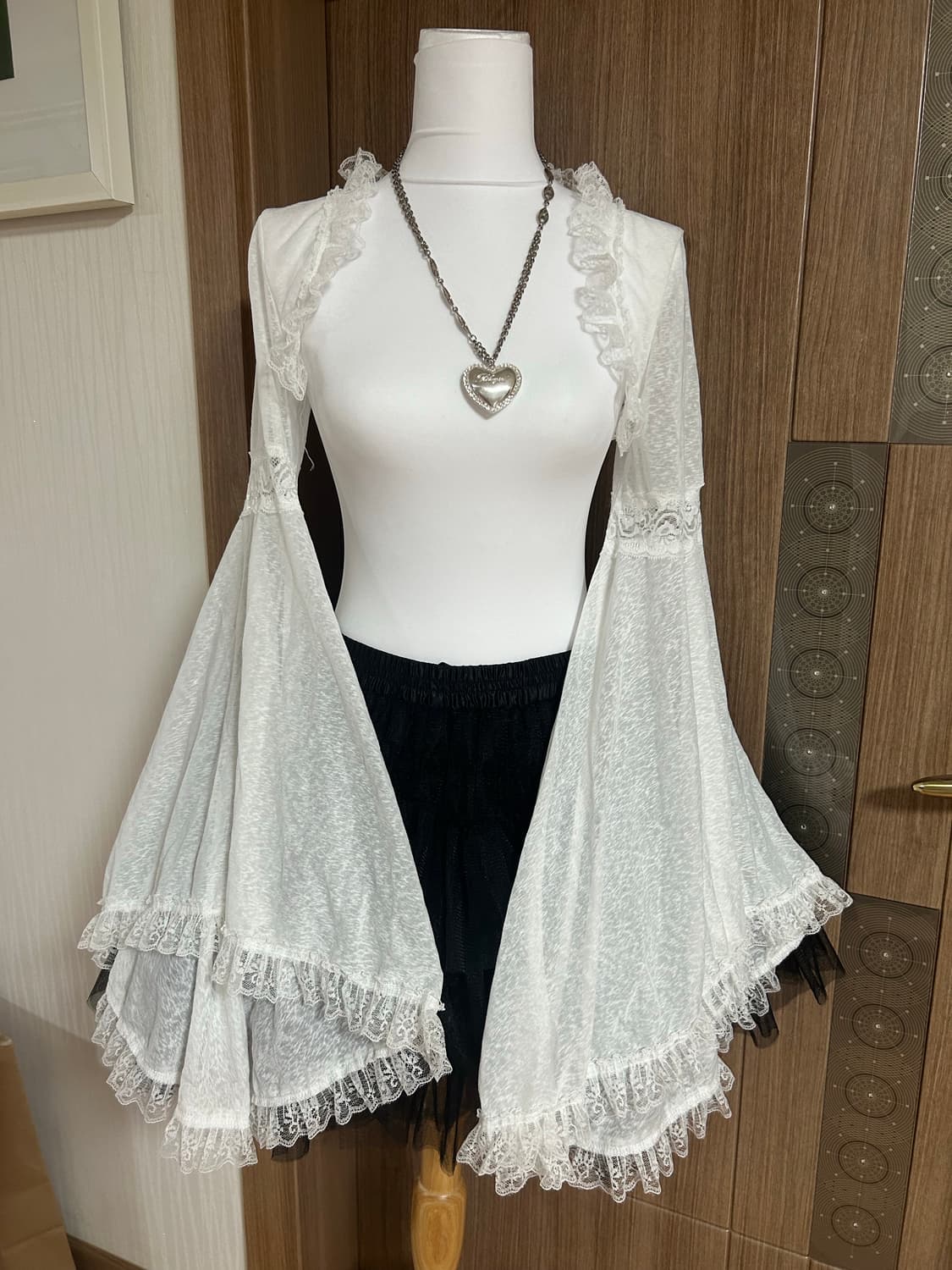 고스로리 고딕 히메갸루 로맨틱 엔젤 화이트 볼레로 상품이미지1