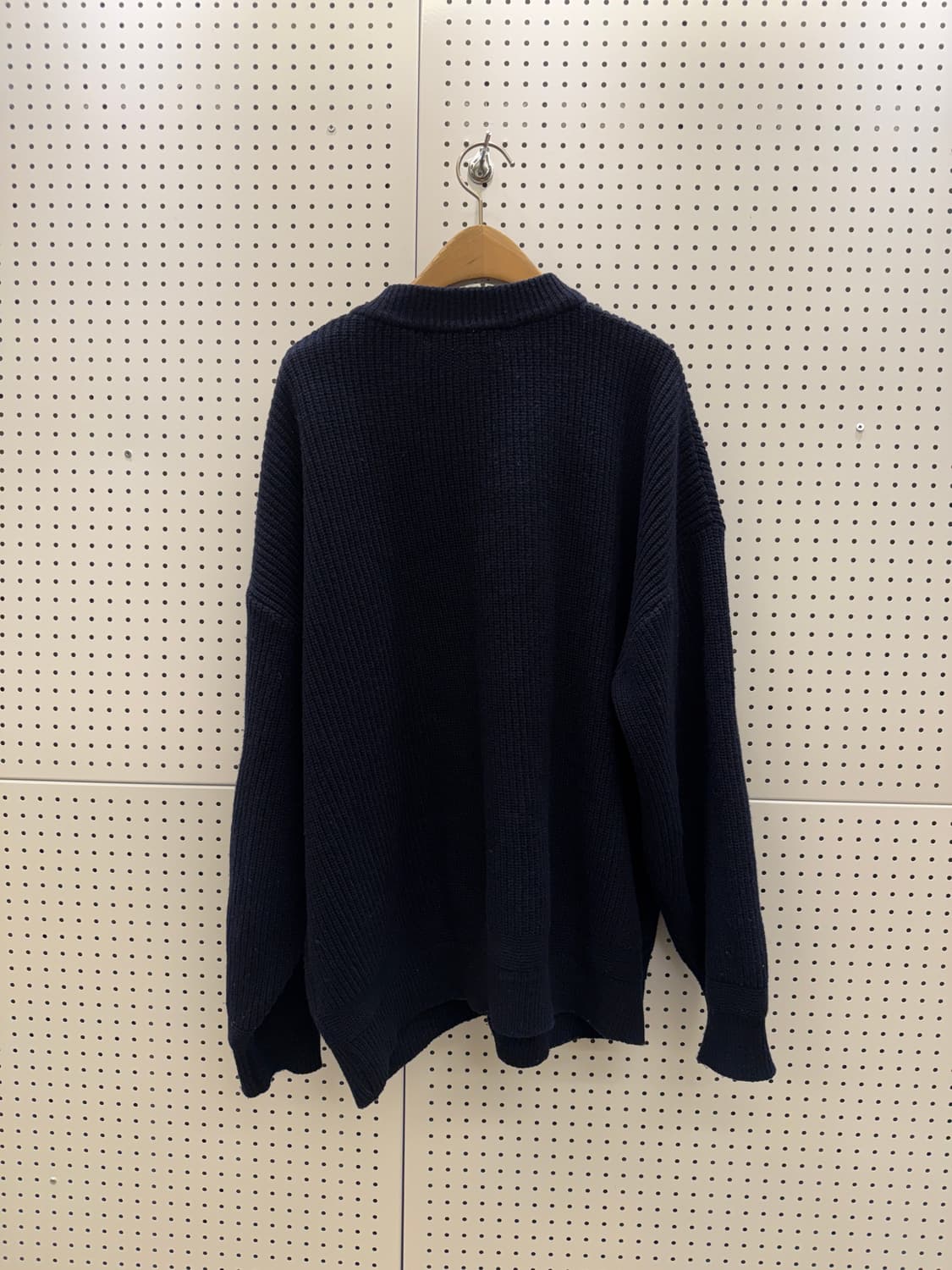 프리즘웍스 네이비 헤비 니트 버튼 가디건 U1103 상품이미지3