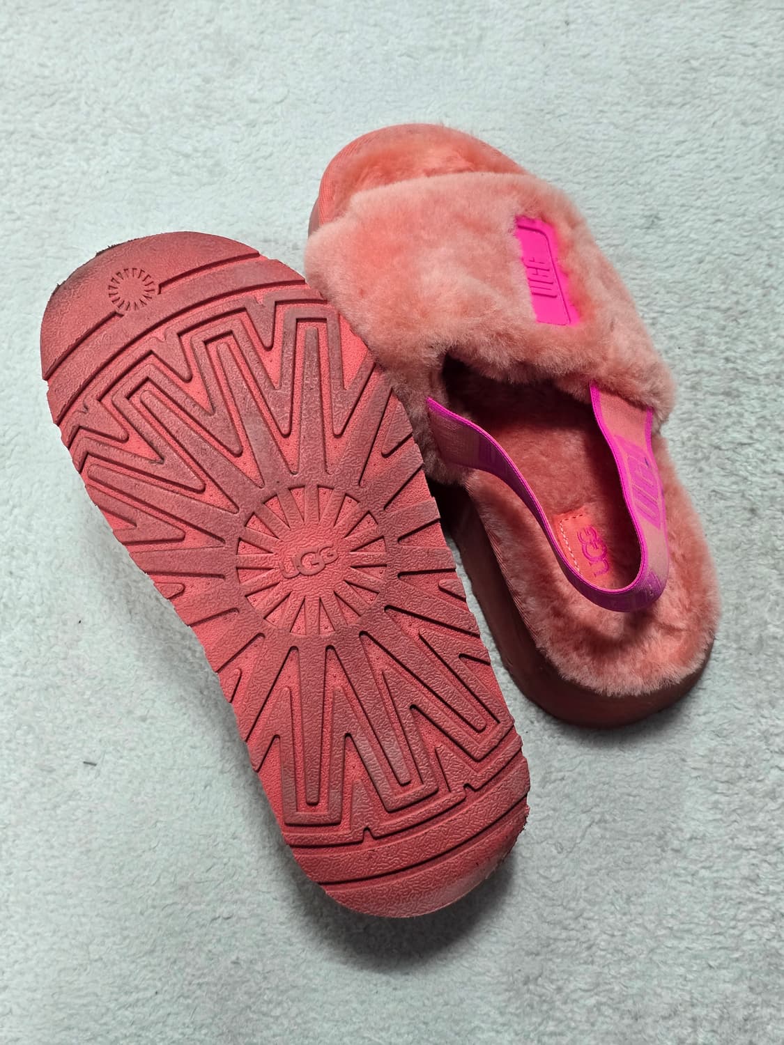 Ugg 어그 우먼스 디스코 슬라이드 핑크 슬리퍼 235  상품이미지5