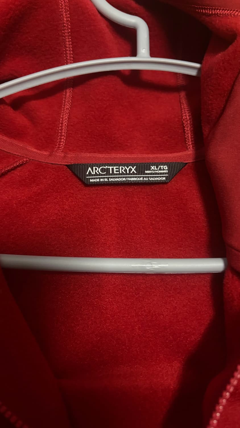 아크테릭스 카이어나이트 AR 후디 남성 XL 사이즈 레드 색상입니다 상품이미지4