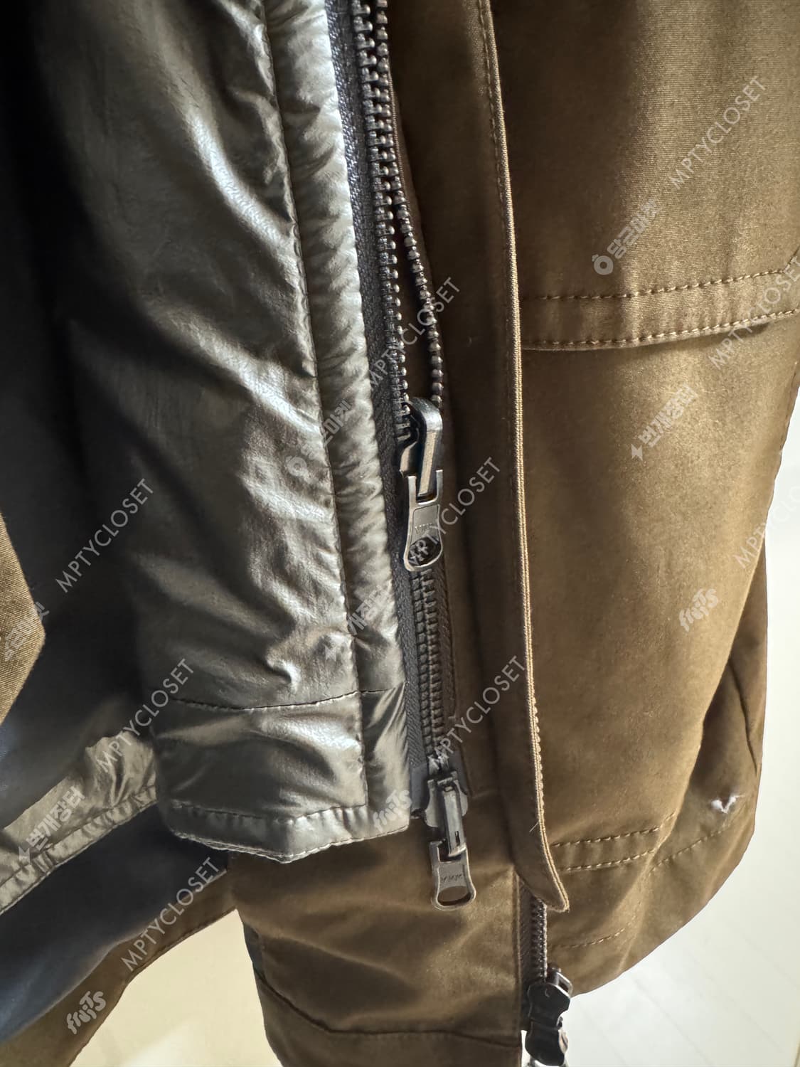 [M] 커스텀멜로우 25fw 브라운 밀러레인 파이어맨 파카 점퍼 자켓 상품이미지8