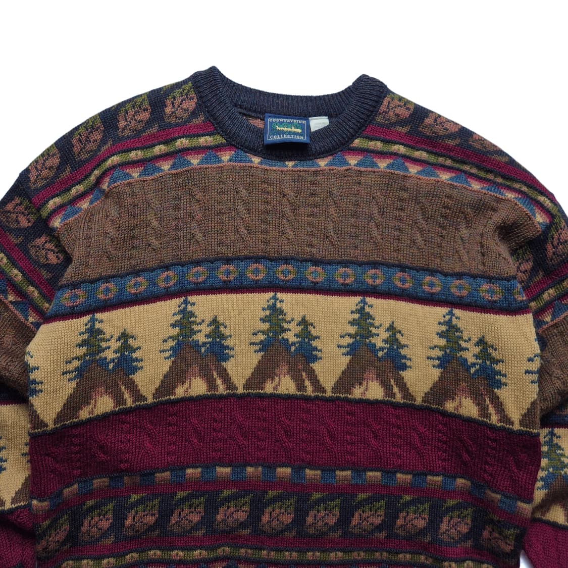 [M] 빈티지 에스닉 패턴 니트 UK 상품이미지3