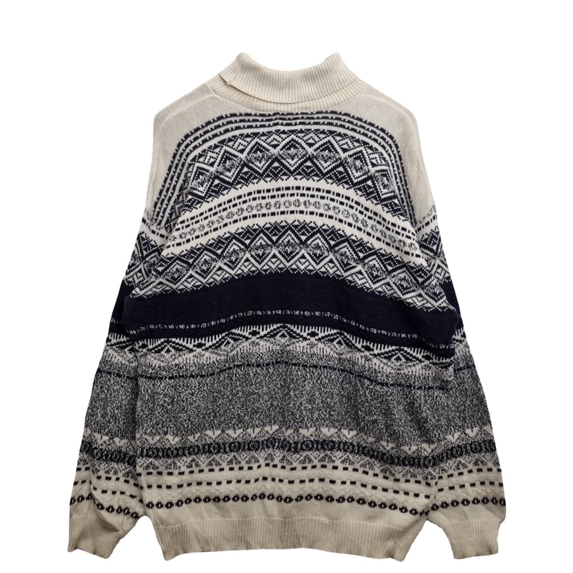 TT&CO 빈티지 에스닉 베이지 니트 코튼 100% 상품이미지2