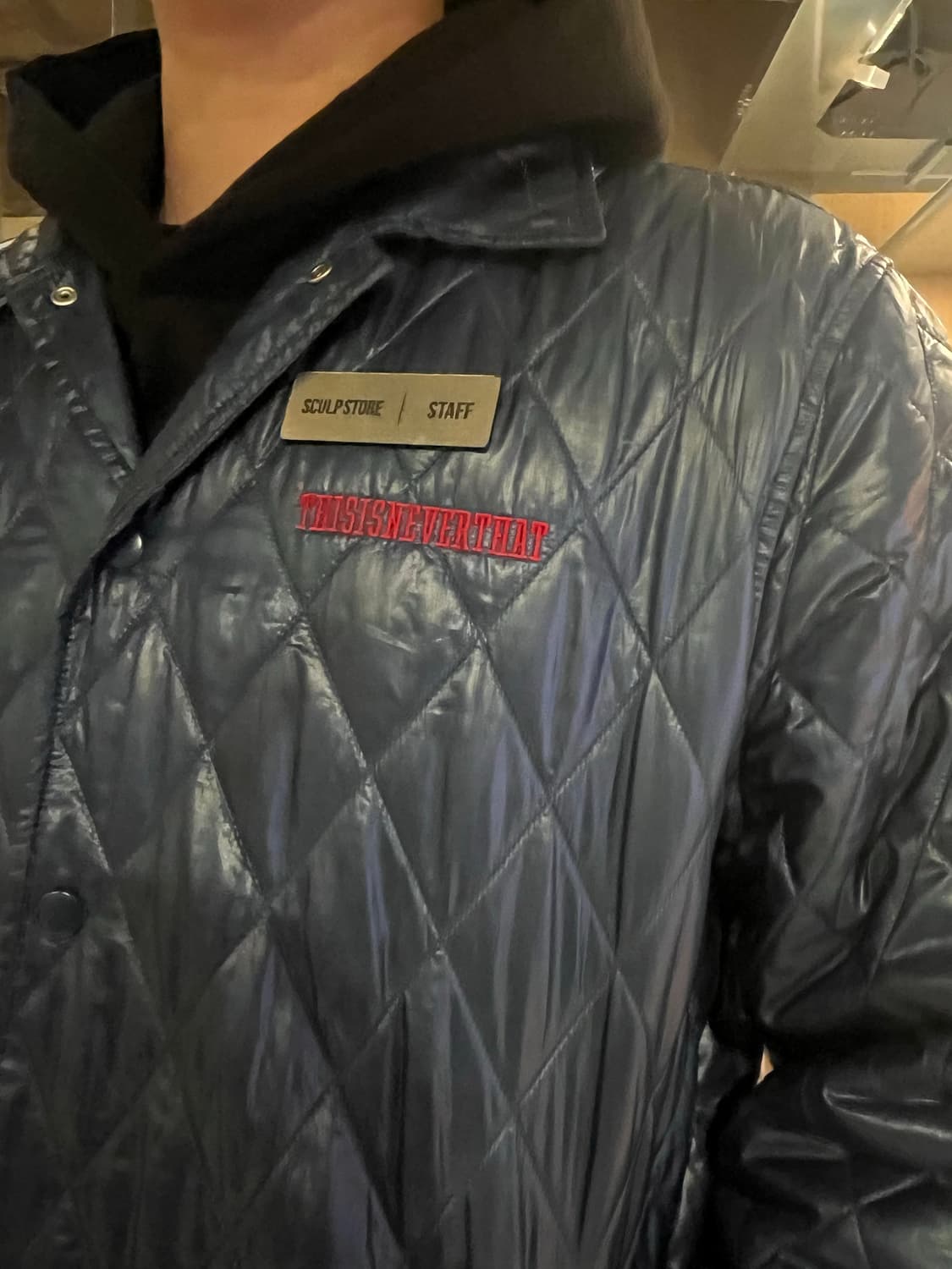 Thisisneverthat Quilted Coach Jaket Blue 상품이미지4