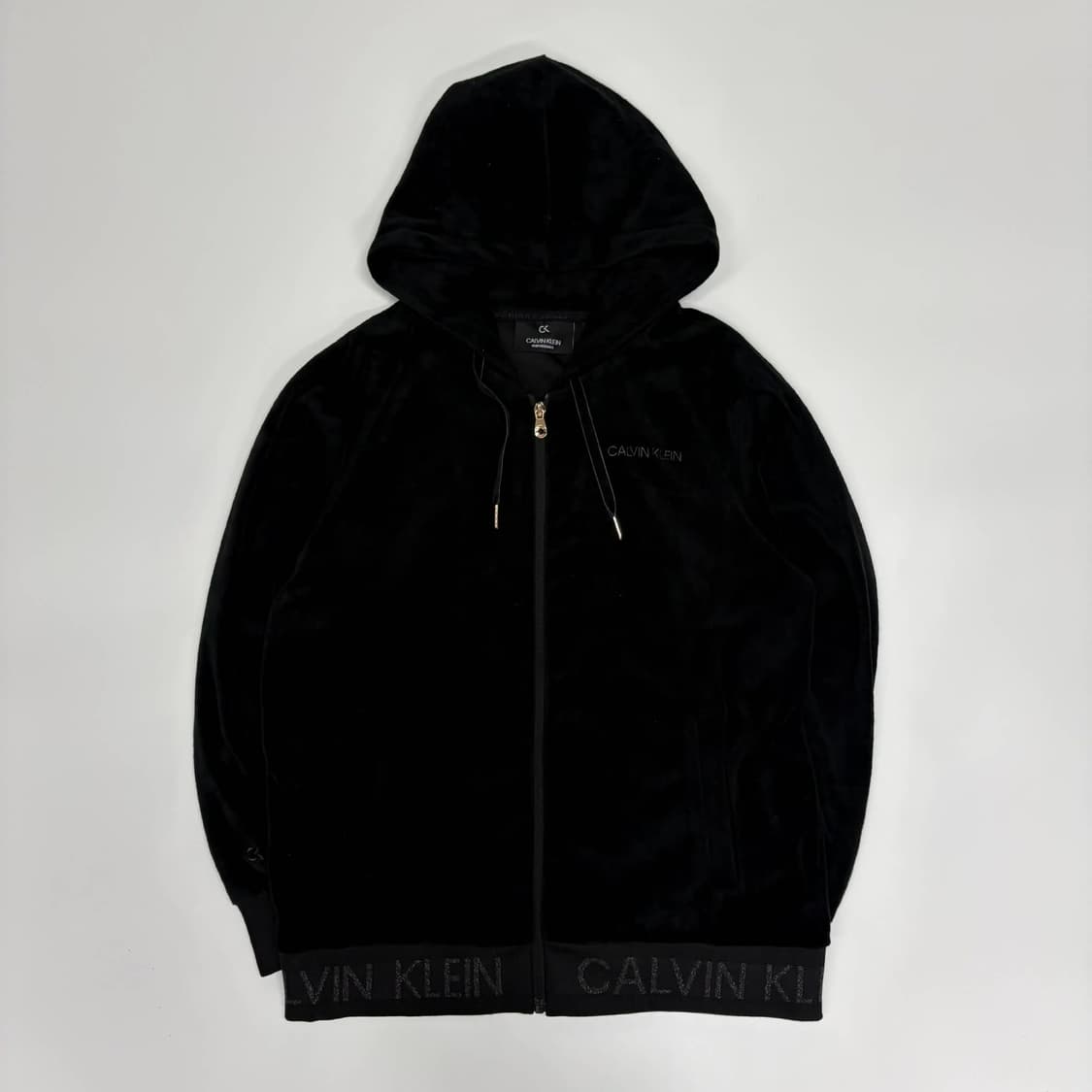 캘빈클라인 벨루어 벨벳 걸즈 후드집업 희귀져지 상품이미지2