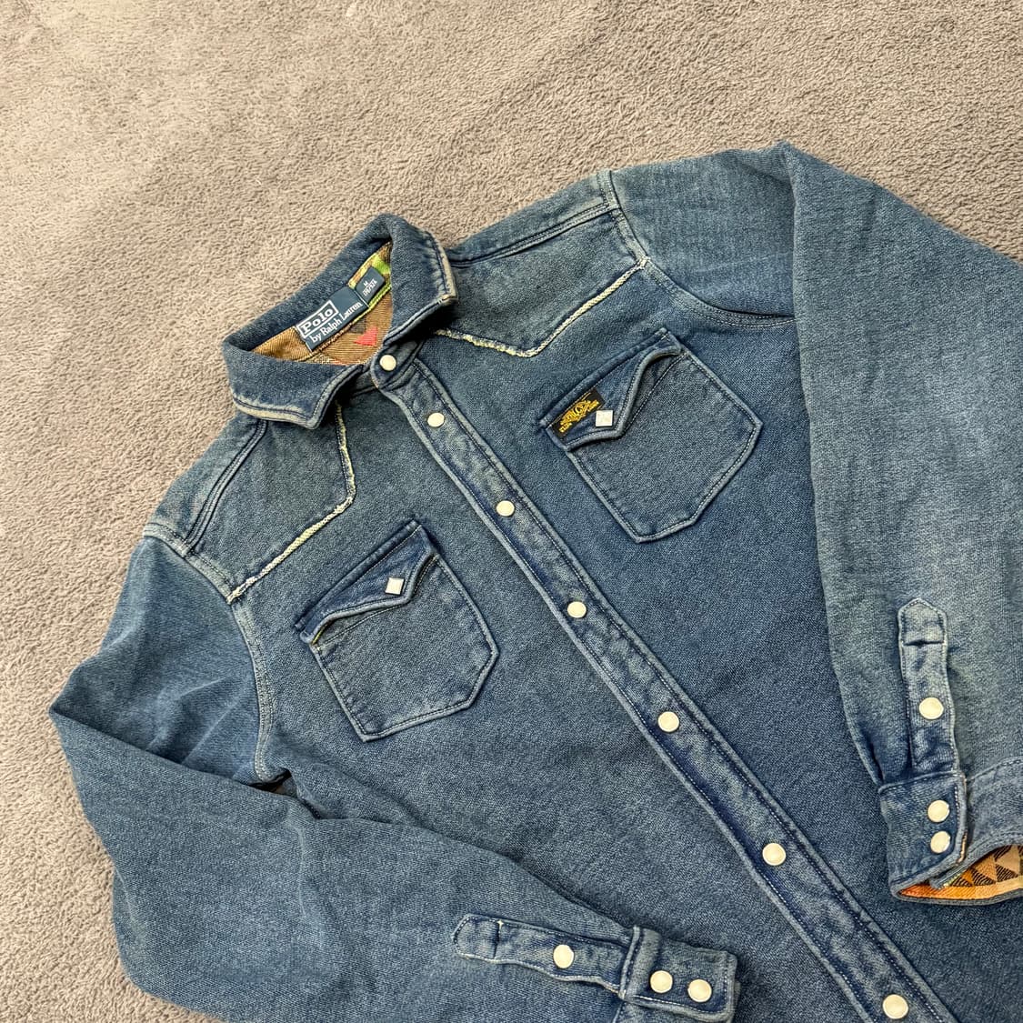 [정품/M] 폴로 랄프로렌 웨스턴 데님 셔츠 상품이미지1