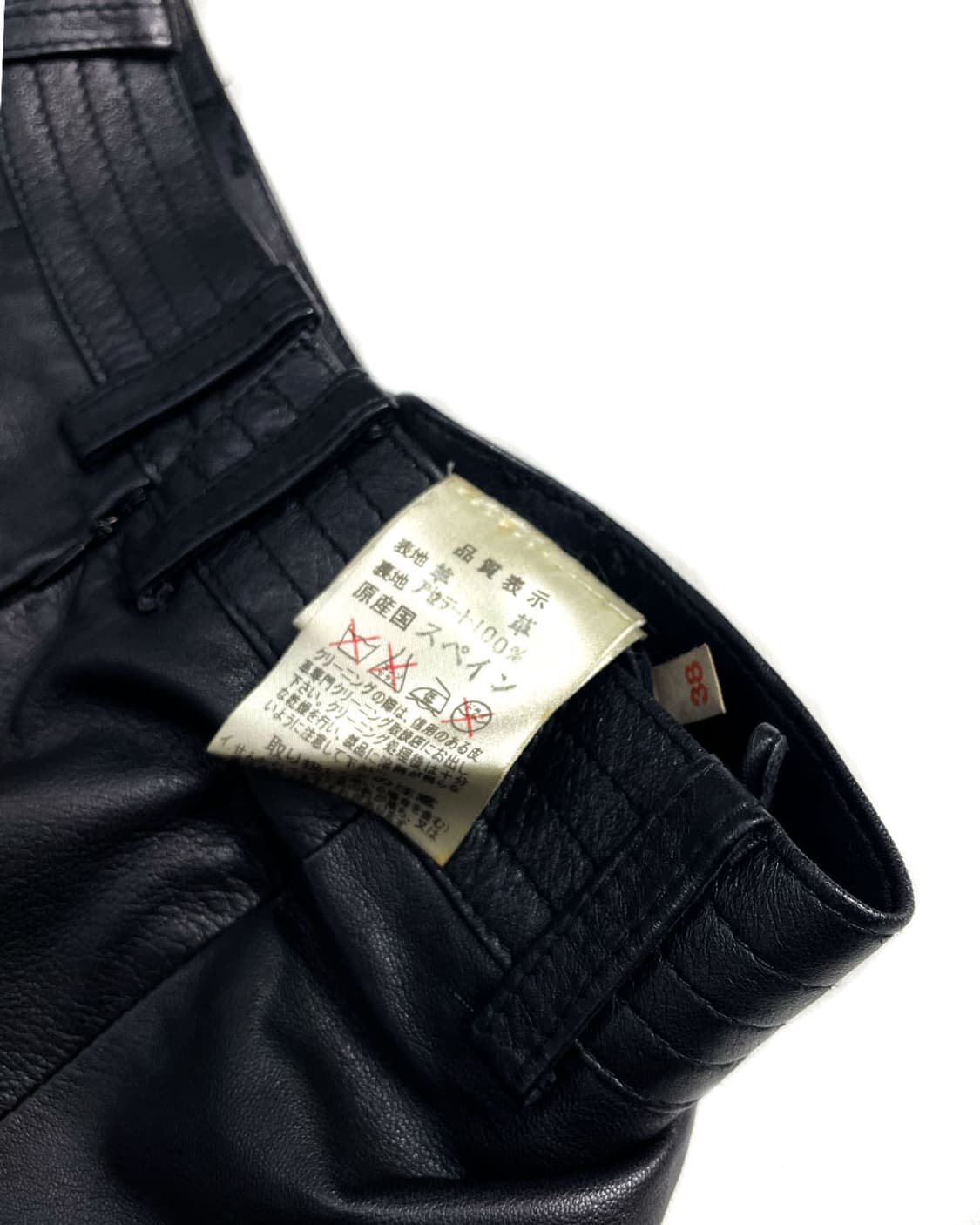 Yoshiki Hishinuma 백 셔링 레더 쇼츠 상품이미지6