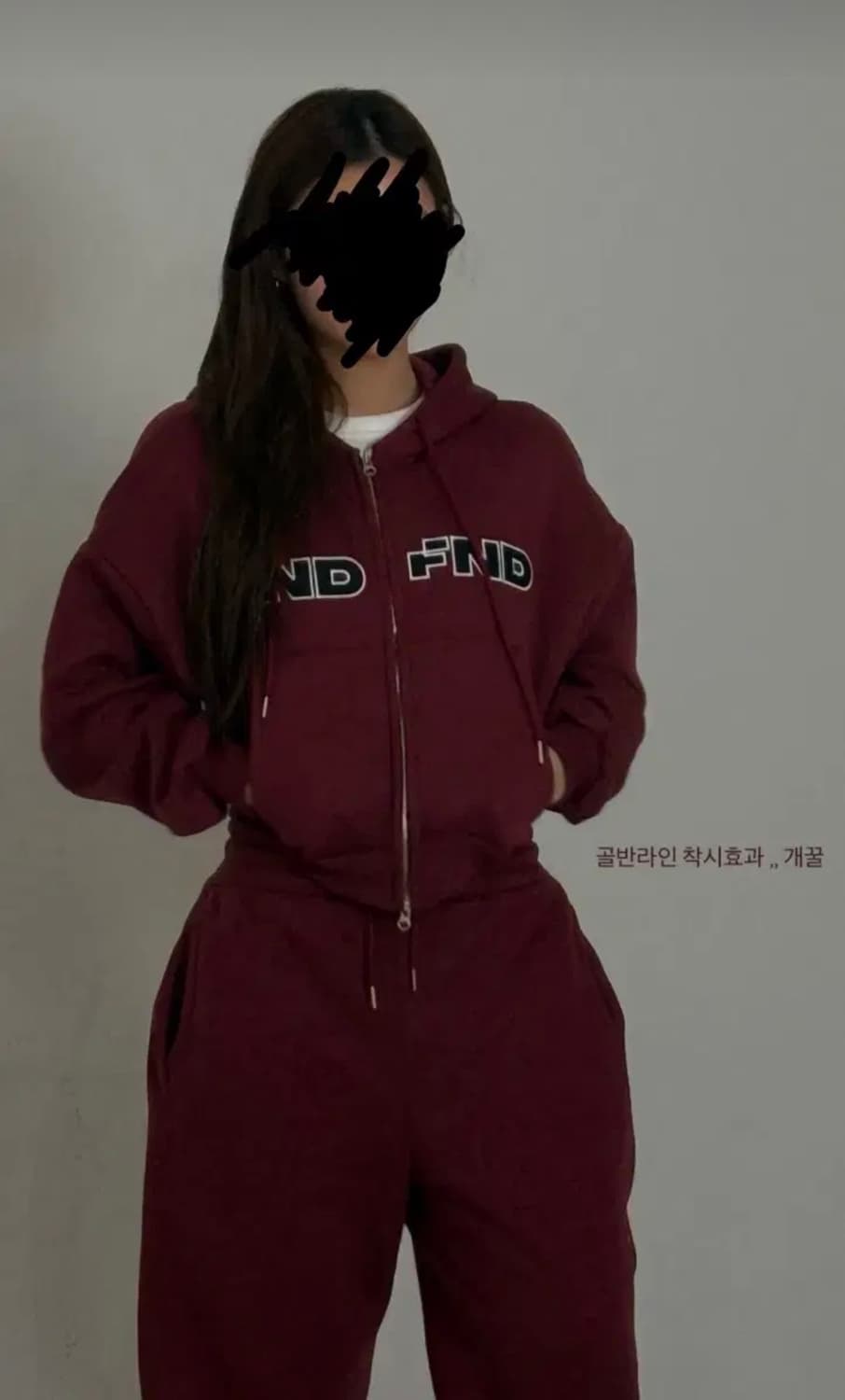 [새상품] fndfnd 픈드픈드 트레이닝 셋업 한정 추리닝 세트 와인 상품이미지1