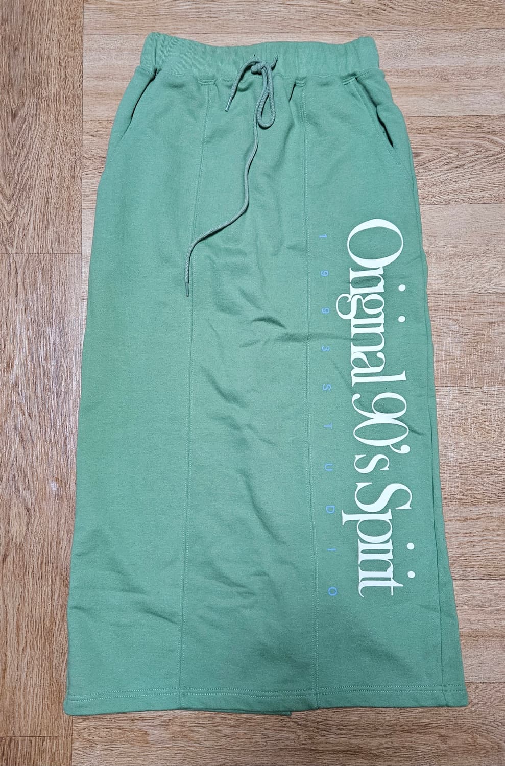 1993스튜디오 오리지널 스웨트 롱 스커트 그린 상품이미지2