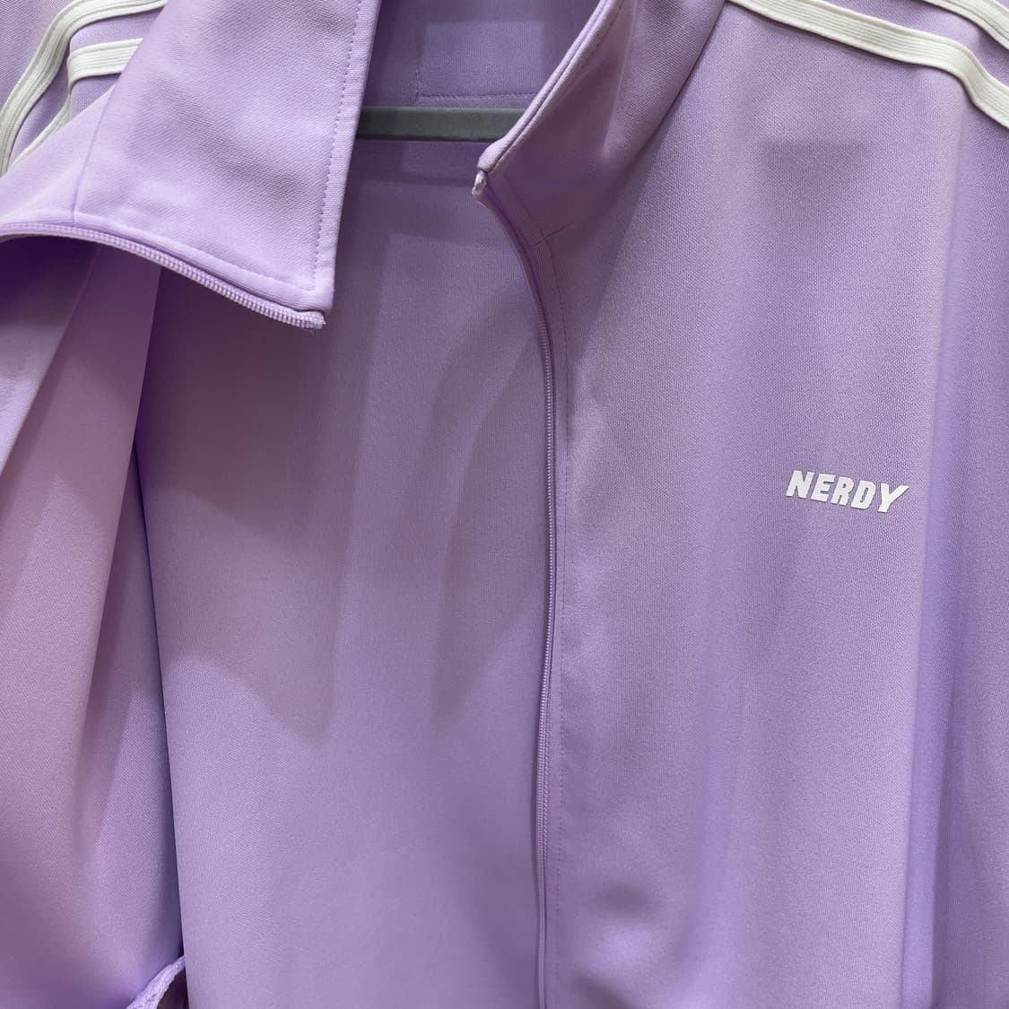 널디 트랙수트 셋업(연보라/화이트) 상품이미지4