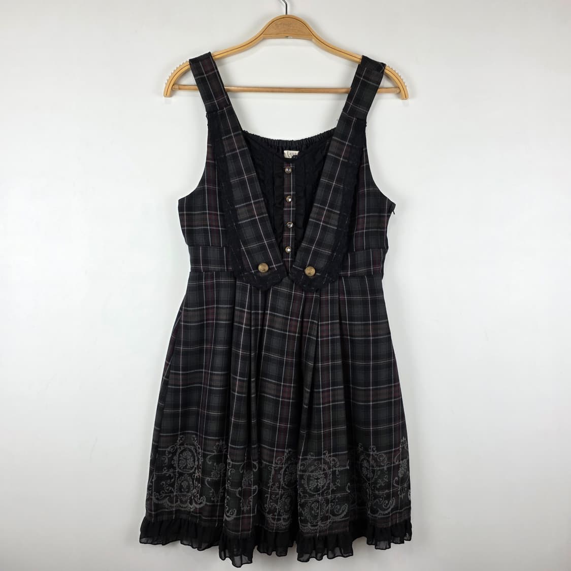 axes femme 체크 원피스  상품이미지1