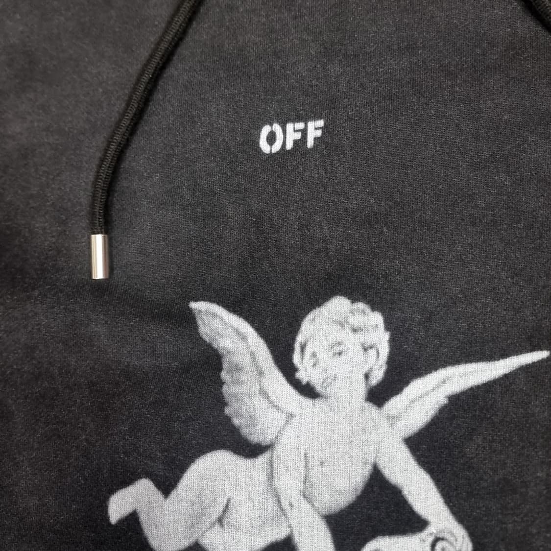 OFF-WHITE 앙상블 아플리케 후드티 블랙(프리) 상품이미지3