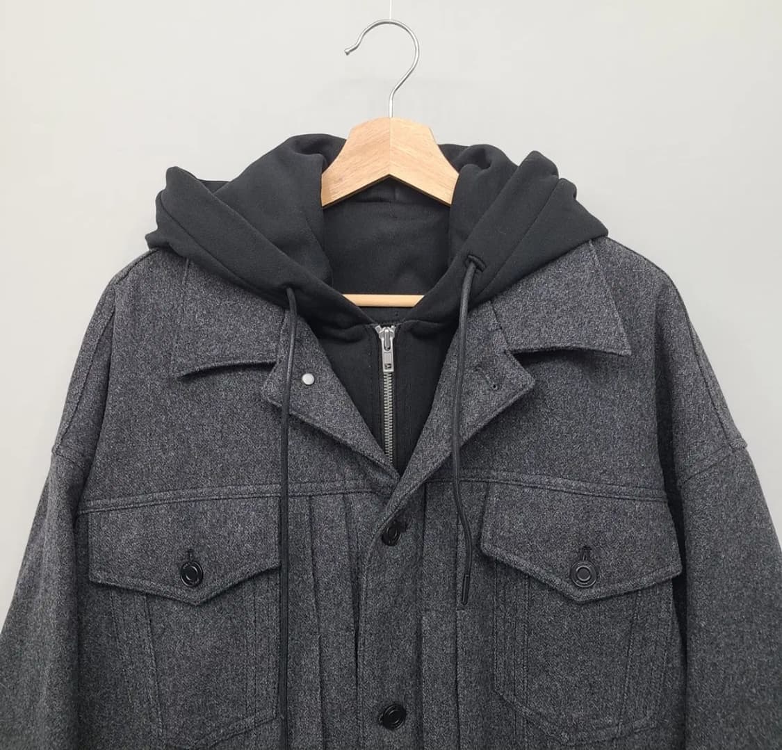 준지 JUUN.J 2022 FW 후드 울 자켓 46 정품 상품이미지9