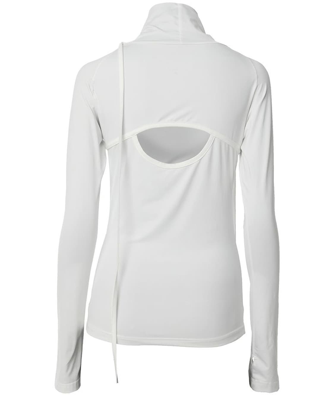 플레어업 컷아웃 터틀넥 롱슬리브 화이트 상품이미지4