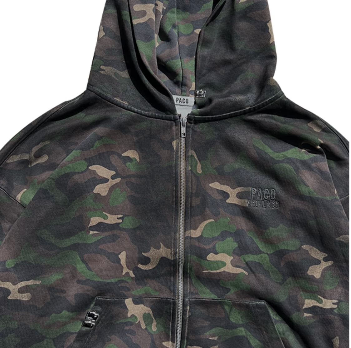 (택O) (새상품) 파코서플라이 pacosply 더티 메탈 후드집업 상품이미지4