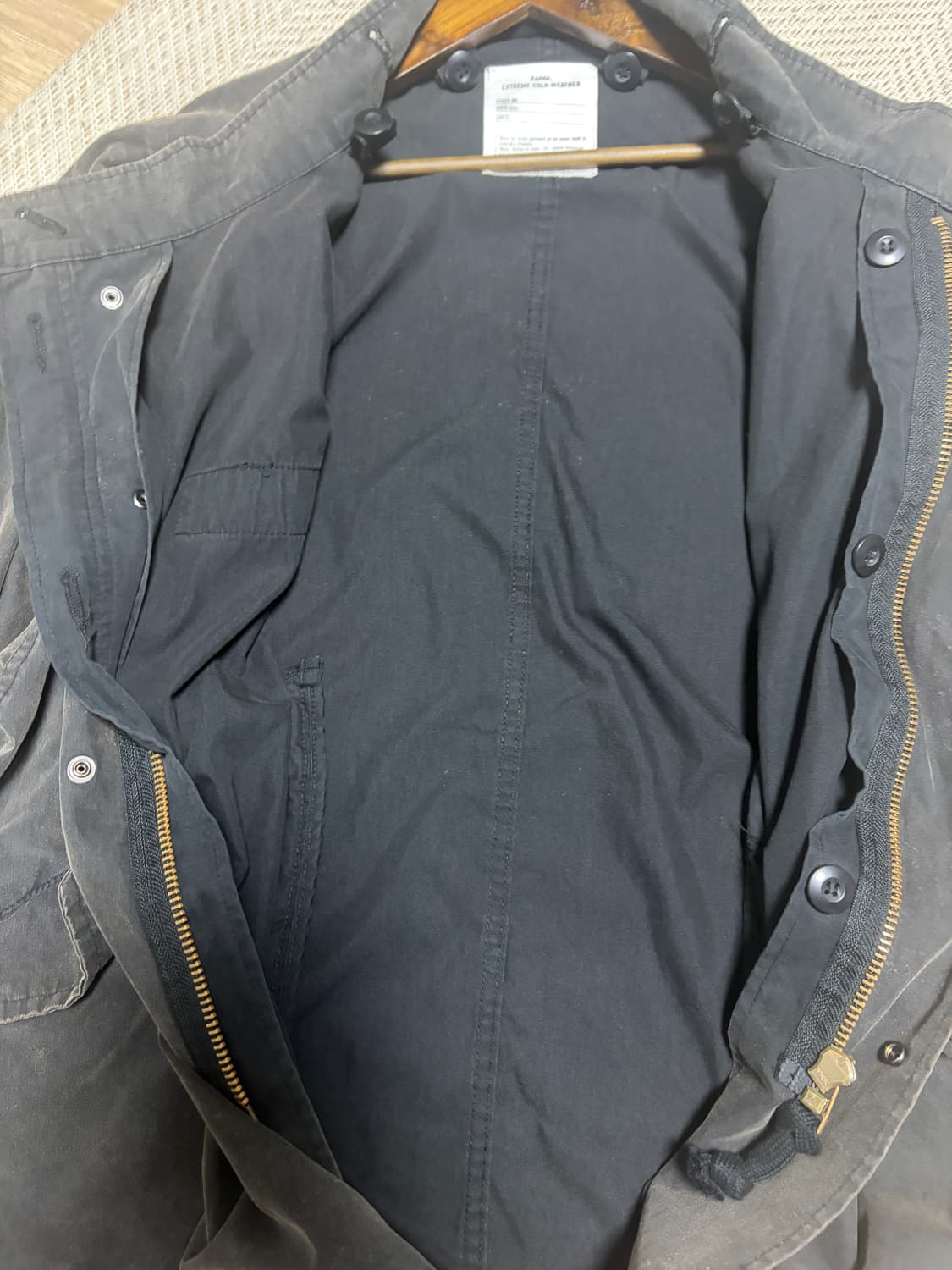 25ss 프릭스스토어 m65 숏 페이드 블랙 s 상품이미지3