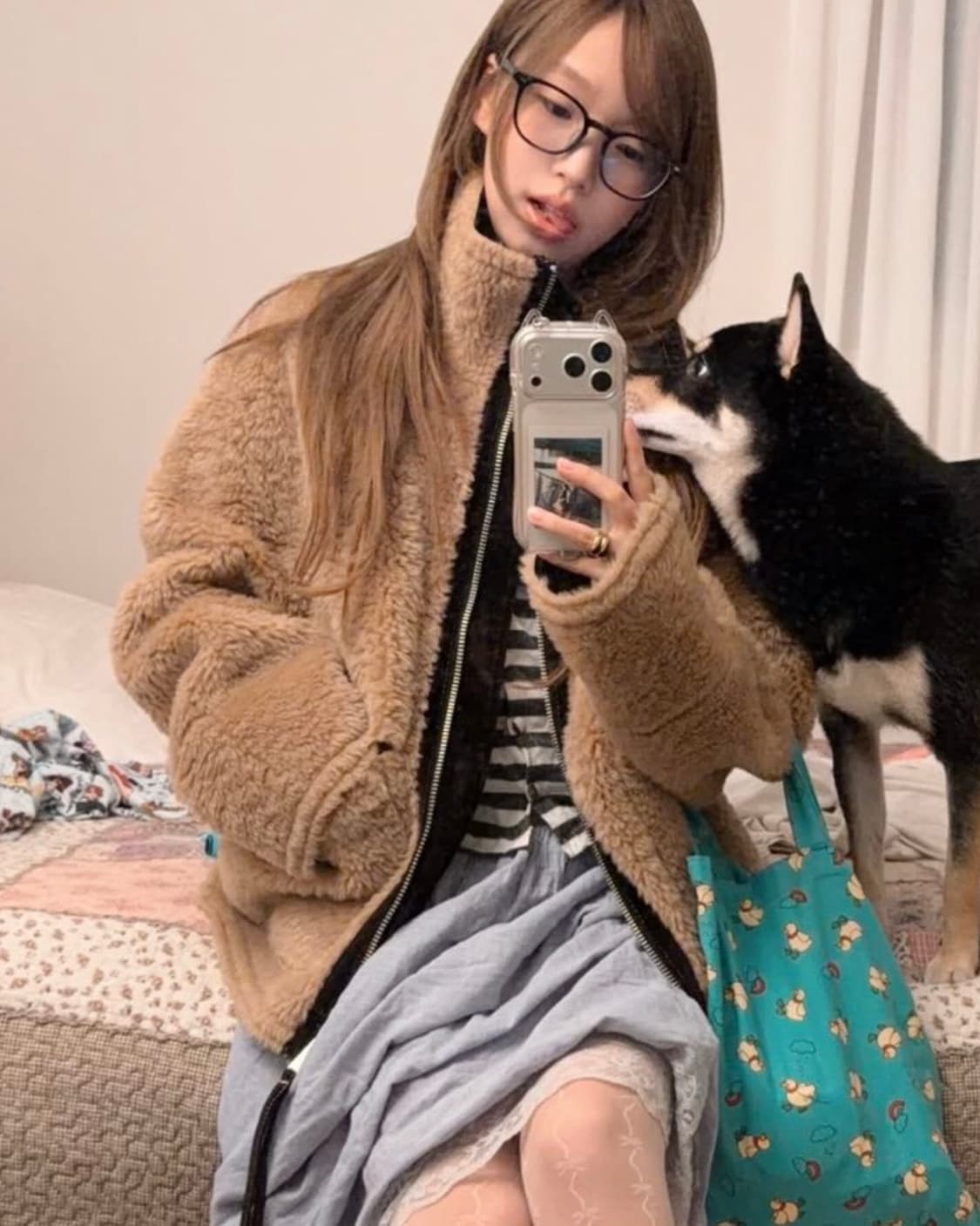 [이다인님 착용] ZARA 자라 퍼자켓 팔아요 상품이미지2