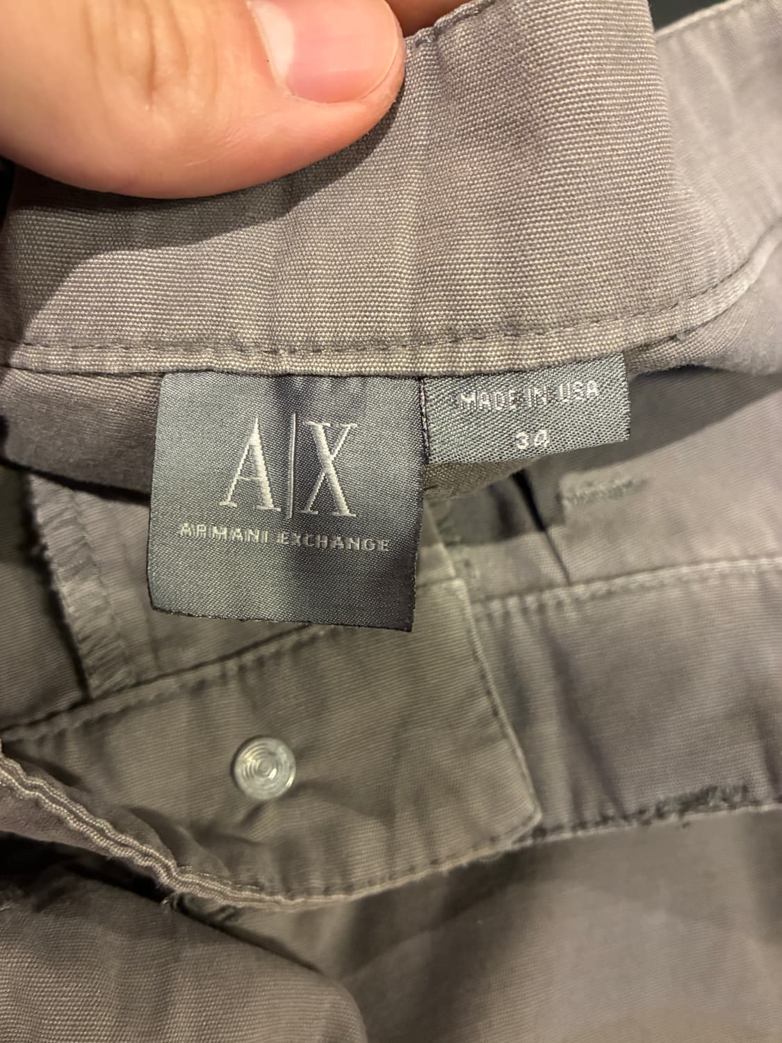 34) 아르마니 익스체인지 치노팬츠 그레이 USA made 상품이미지2
