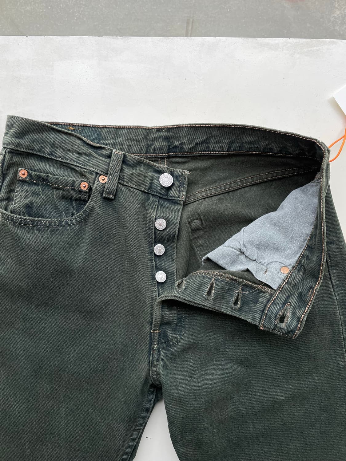 90‘s USA Levi’s 501 Dark Green 31 x 30 상품이미지1