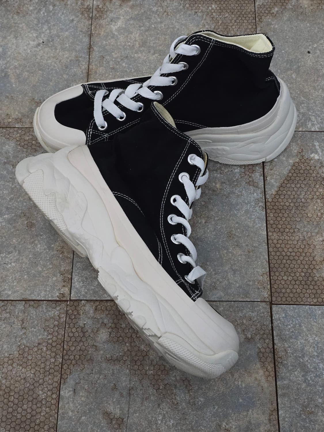 (240)mlb 청키 하이 뉴욕양키스 블랙  상품이미지4