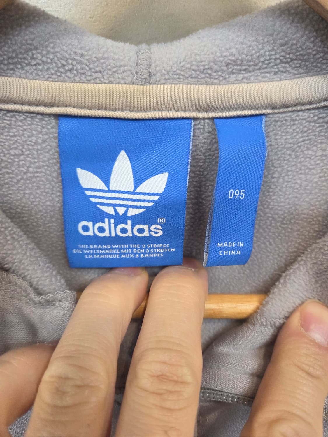 아디다스 니고베어 삼선 기모 후드집업 95 상품이미지3