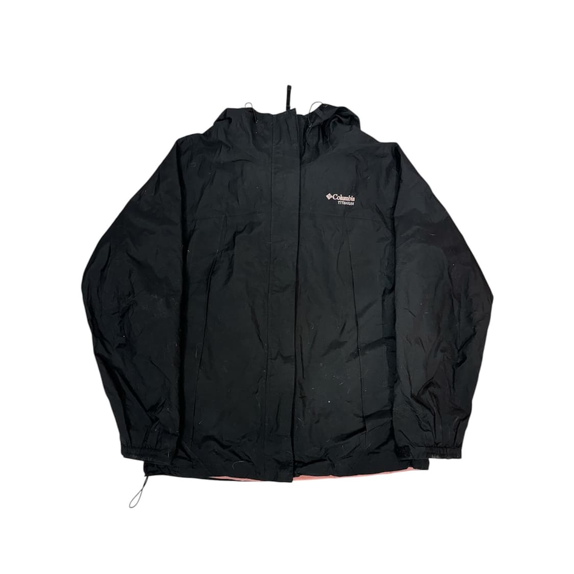 컬럼비아 블랙 기능성 등산 후드 바람막이 오버핏 트랙 자켓 XL 상품이미지5
