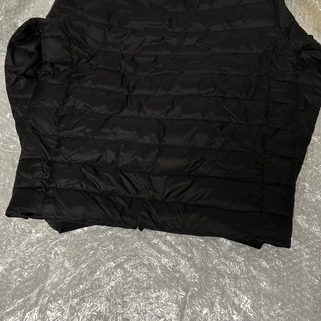 스파오 씬라이트 후드 재킷 경량패딩 블랙 M 상품이미지6