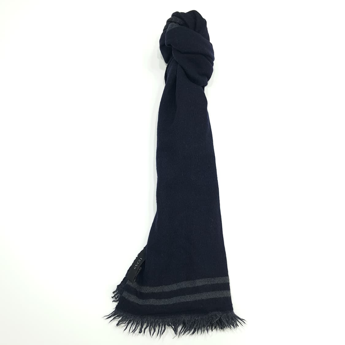 MX121 구찌 GG 자가드 프린지 울 목도리 머플러 상품이미지3