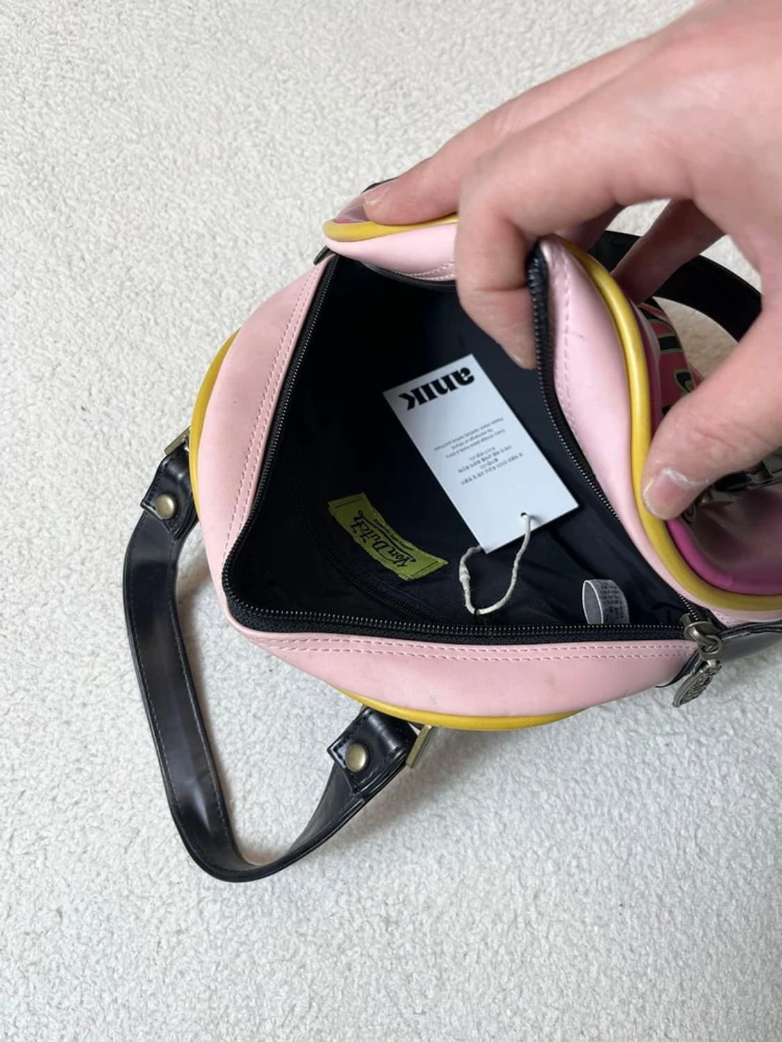 본더치 00's Y2K 핑크 미니 보스턴백 A1863 상품이미지7