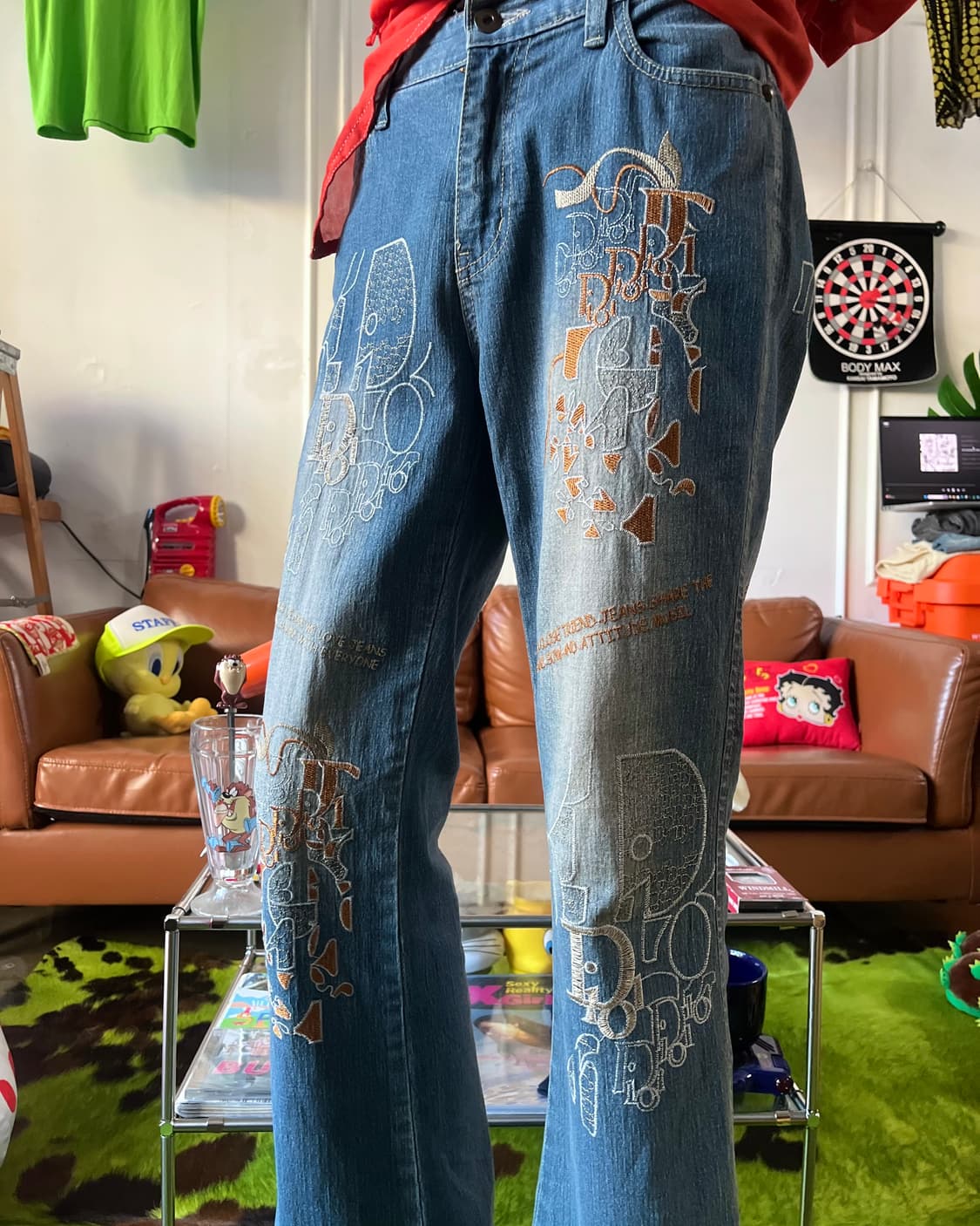 90-00s RENAULT JEANS Japan Flare Jeans 상품이미지2
