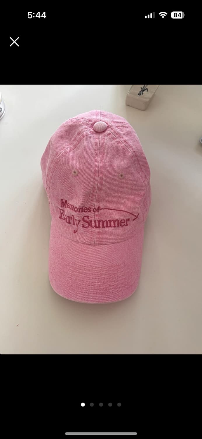 Kijun 기준 핑크 데님 볼캡 상품이미지1