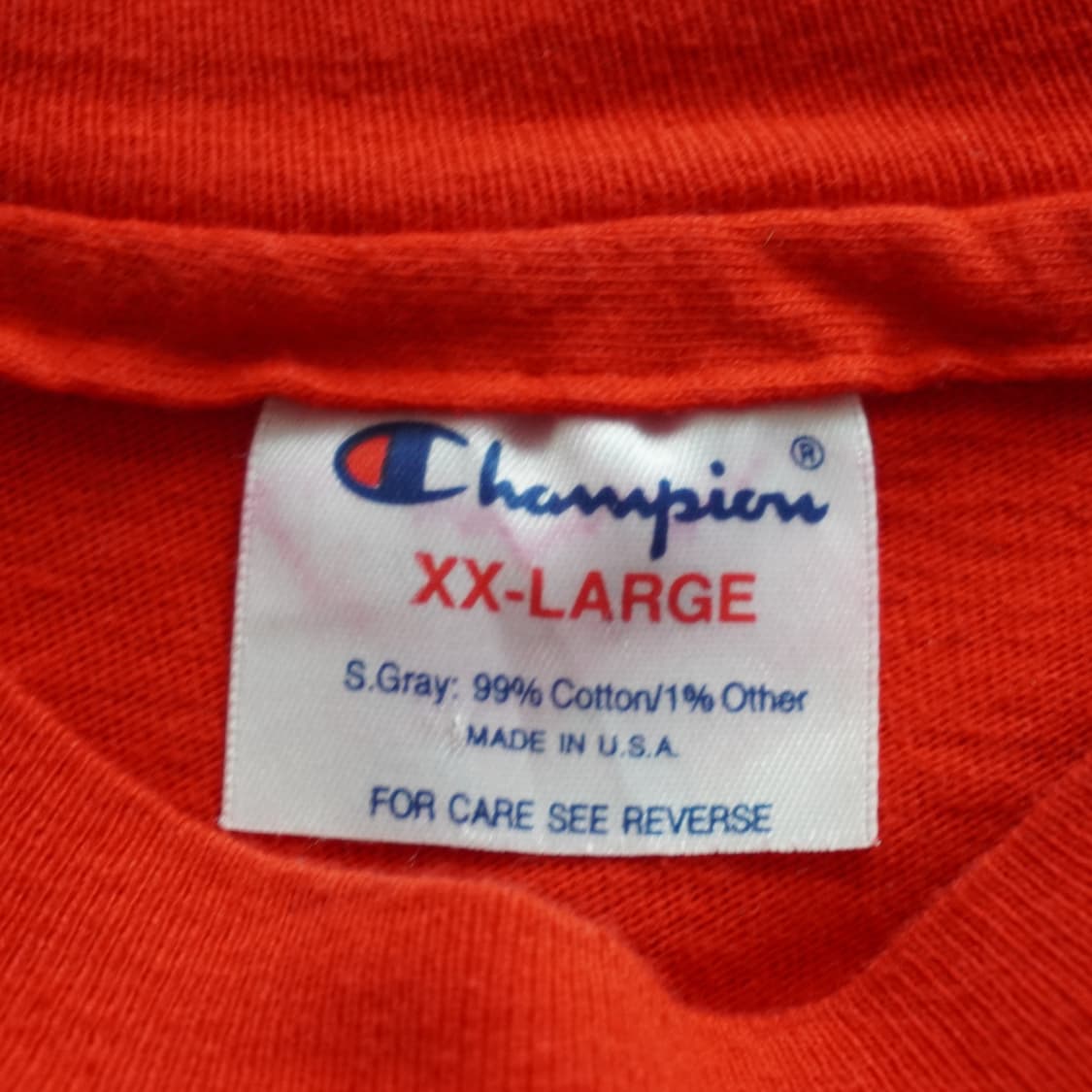 90s 챔피언 MADE IN USA 싱글스티치 반팔티 XXL 상품이미지8