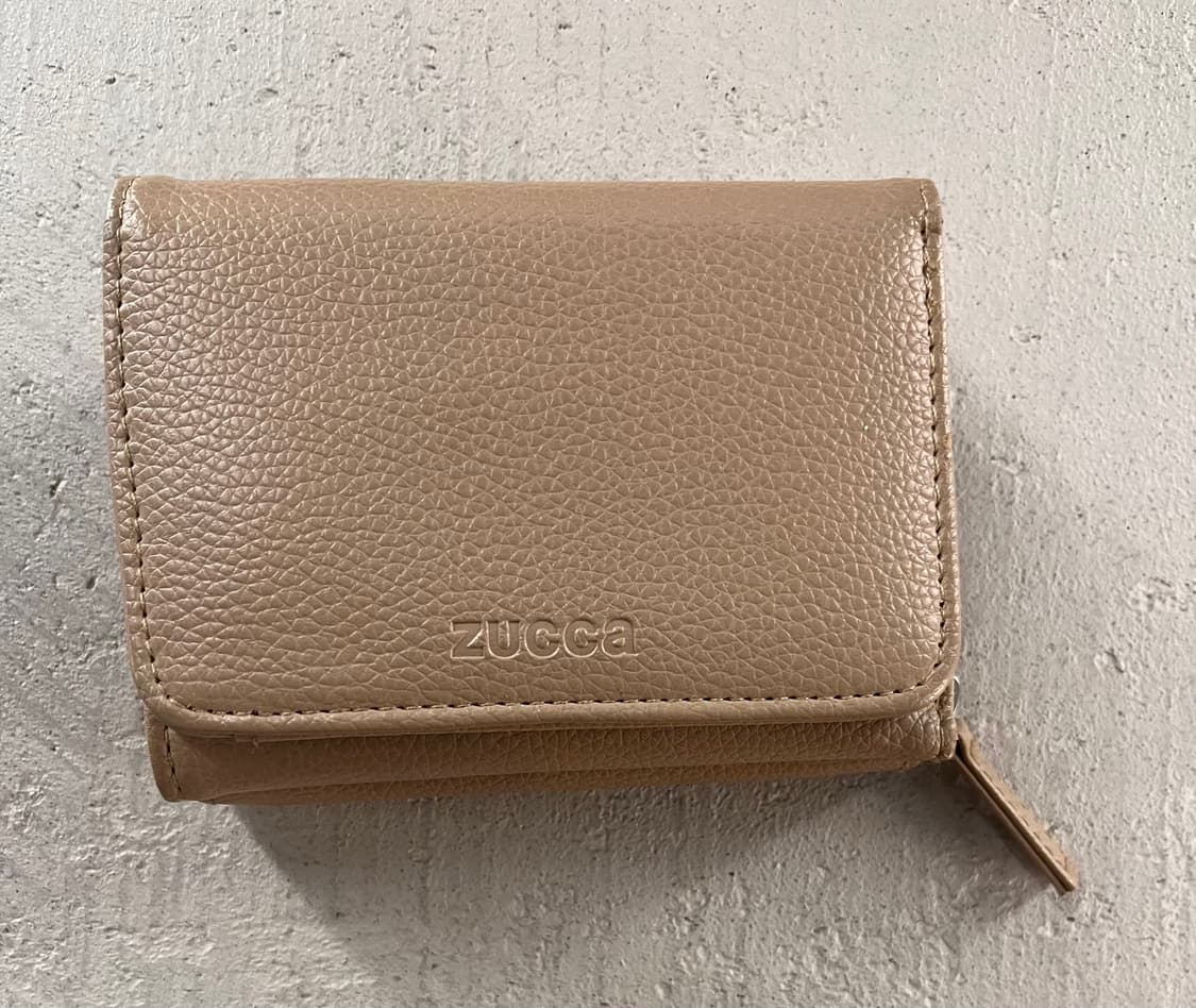 주카 Zucca 3단 반지갑 베이지 상품이미지1