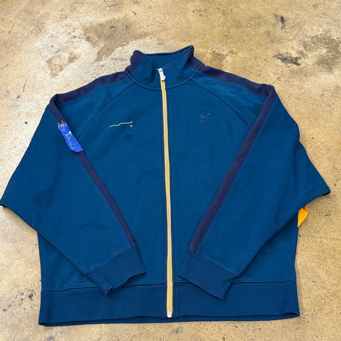 [정품/S] 푸마 블루 져지 트랙탑 자켓 b17 상품이미지2