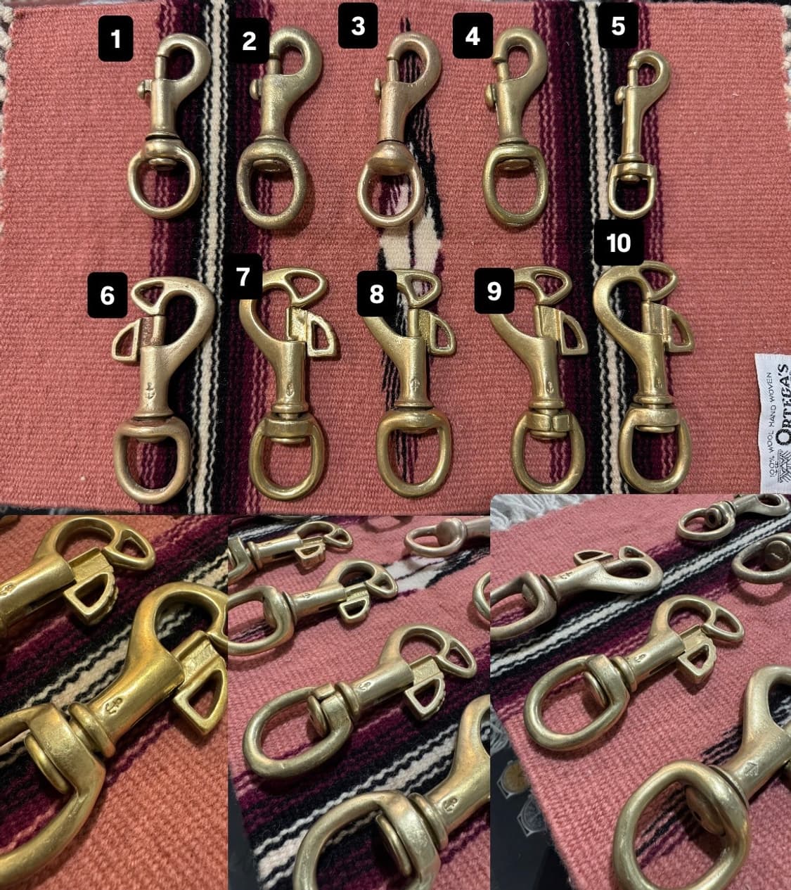 Vintage BRASS KEY RING 상품이미지1