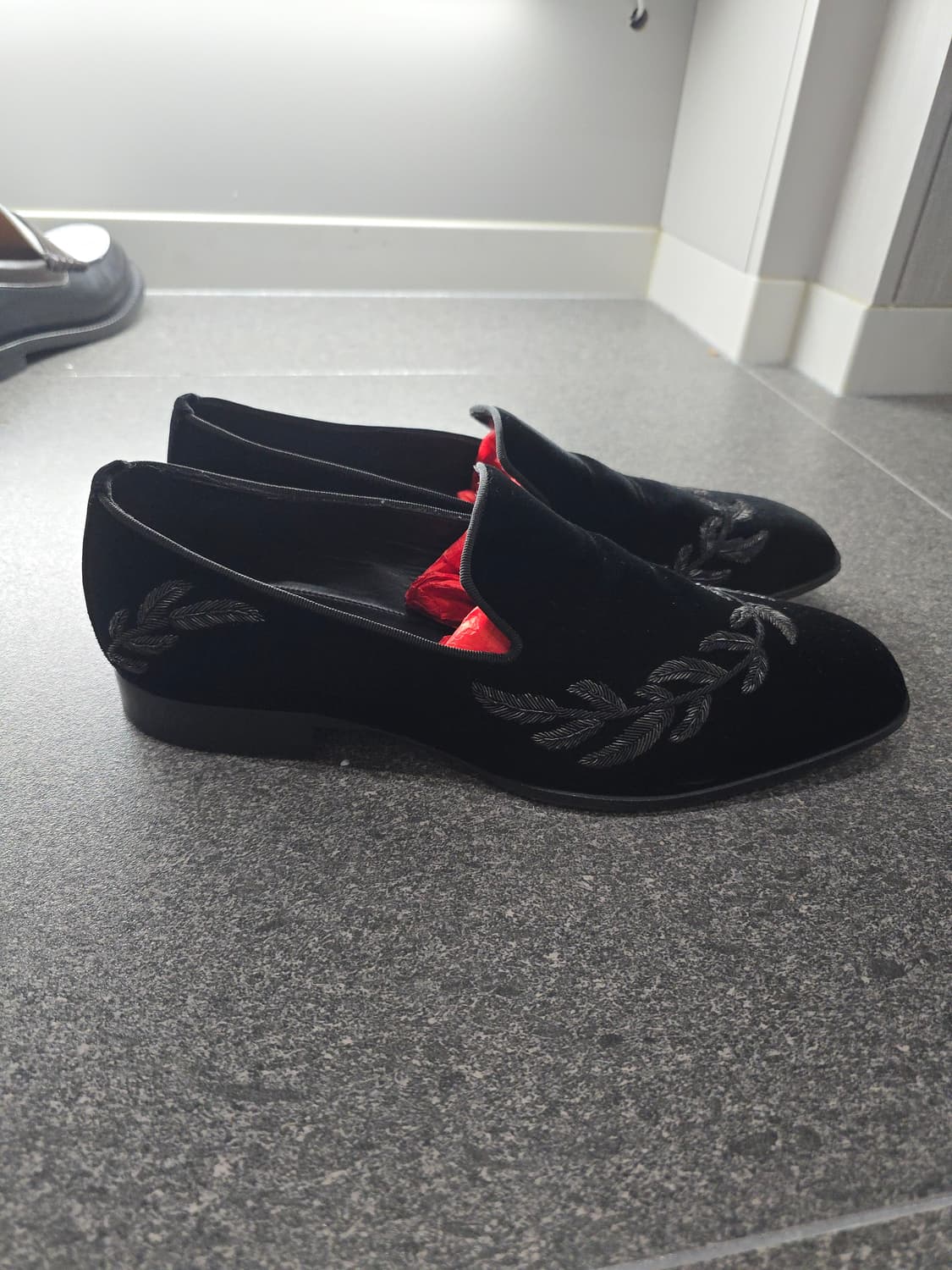 지미추 벨벳로퍼 42.5 상품이미지4