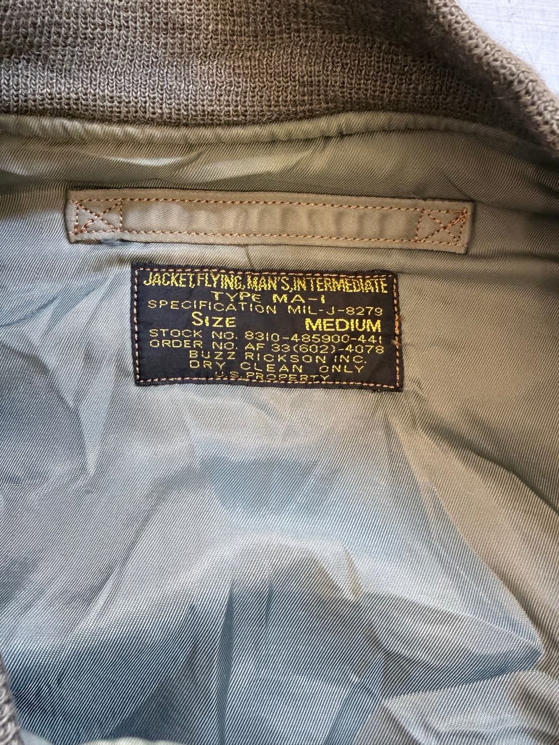 Buzz Rickson’s MA-1 Flight Jacket 상품이미지3