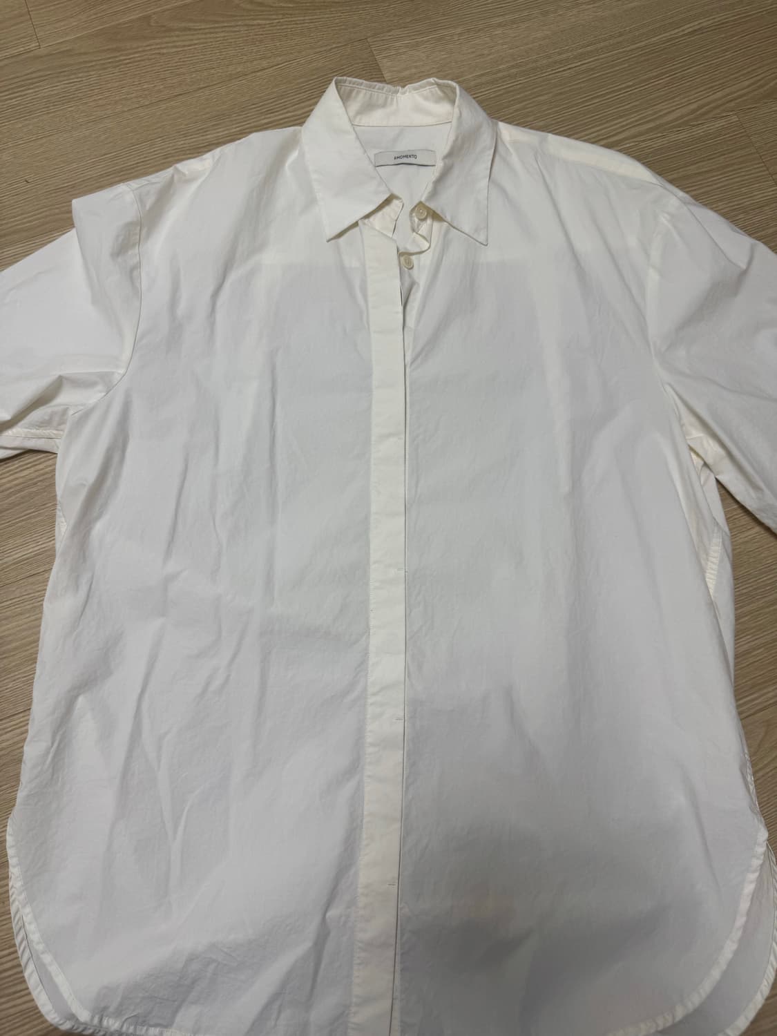 아모멘토 oversized shirts ecru 에크루 0사이즈 상품이미지2