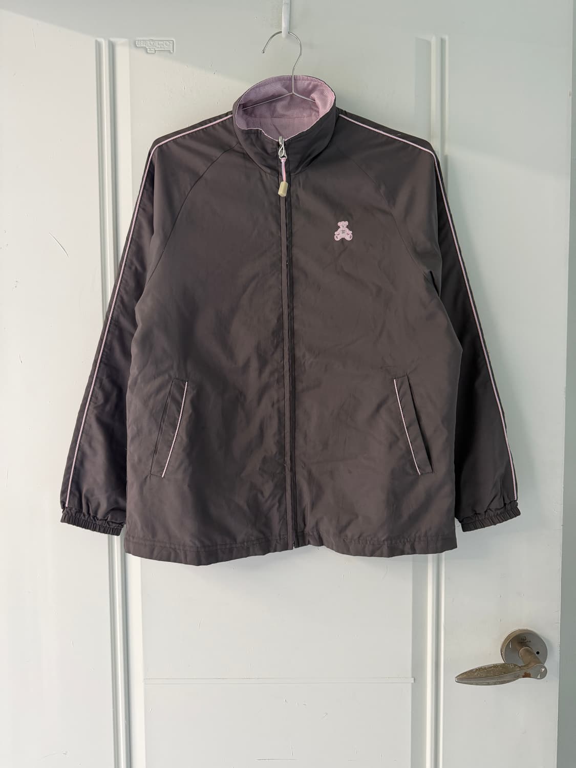 일본빈티지 하구미 잔체크 리버시블 바람막이 상품이미지5