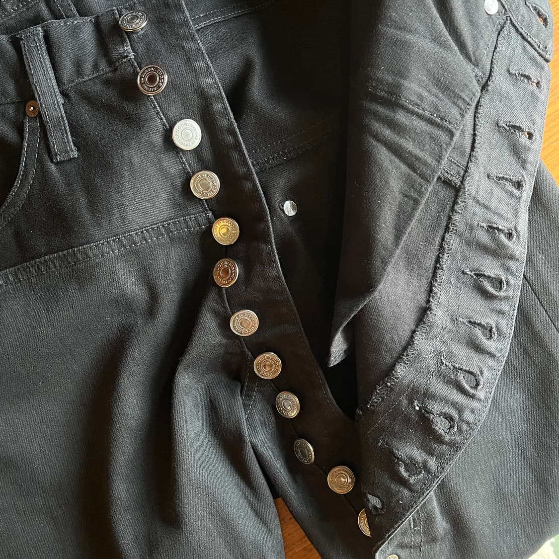 Cabane De Zucca Button Black Denim (L) 상품이미지7